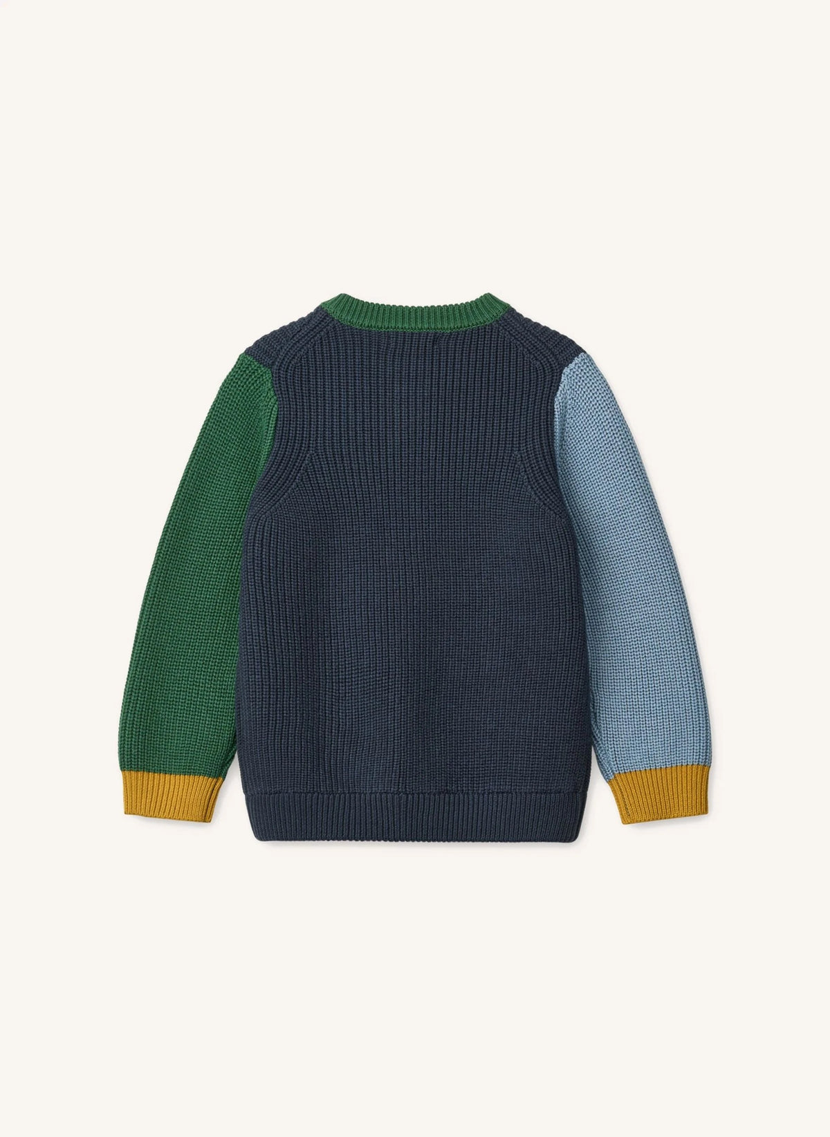 Liewood - Thea Cardigan with Color Blocks | Navy