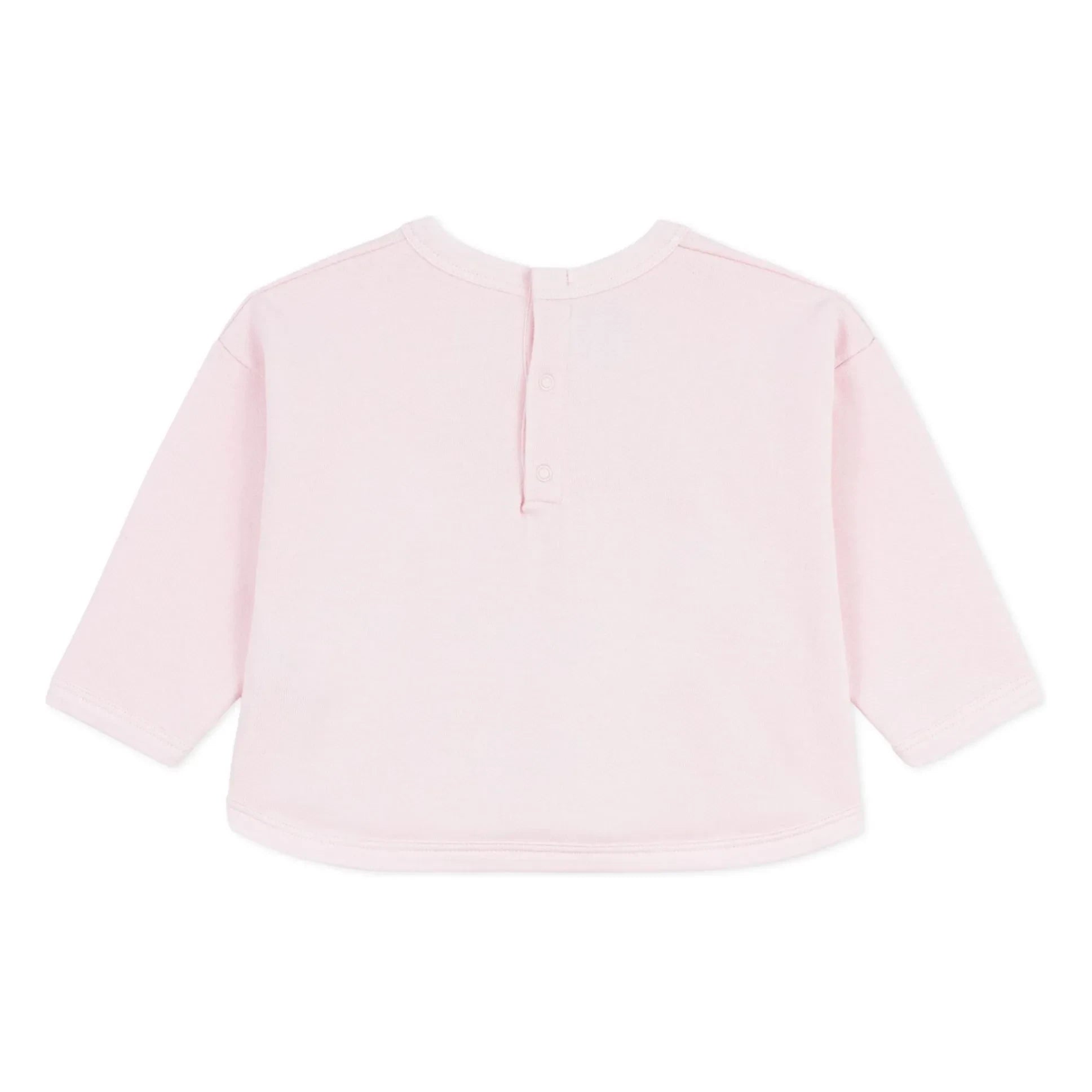 Petit Bateau - Sweat Heart Organic Cotton | Light Pink