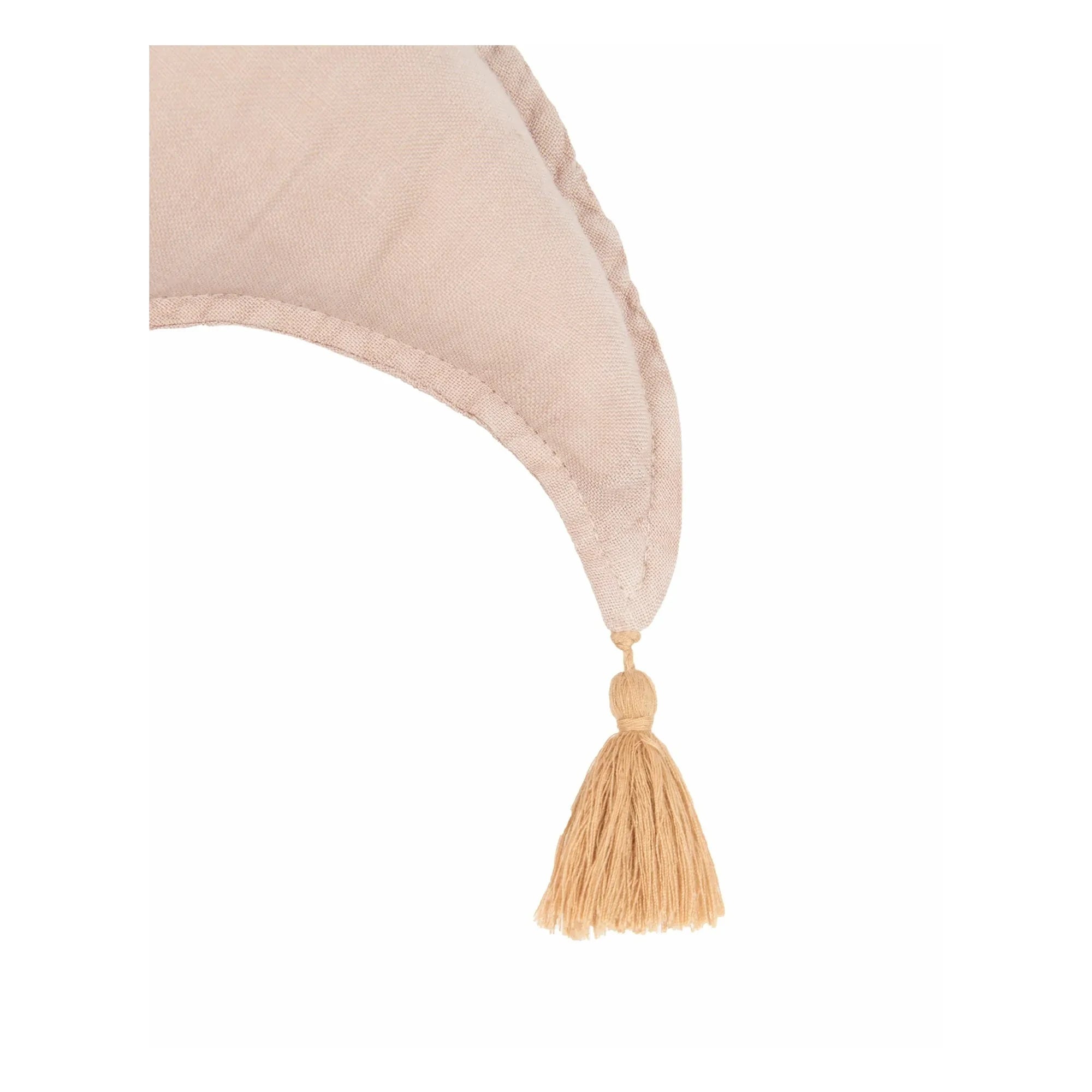 Nobodinoz - Lune Cushion - French Linen | Light Pink