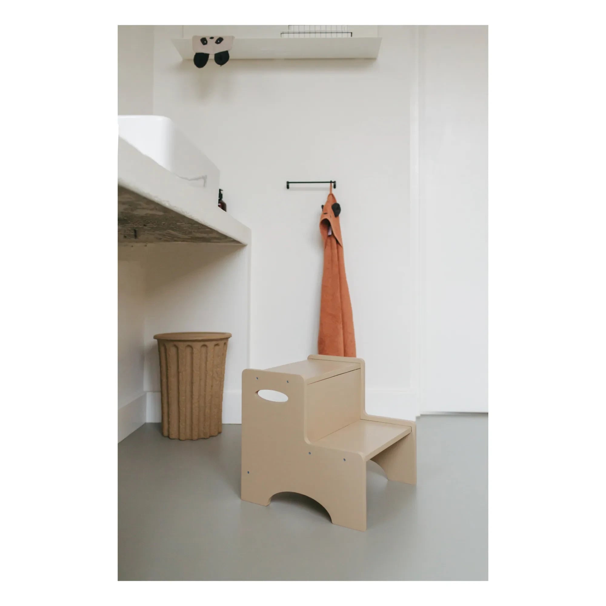 Nofred - Wooden Step Stool | Beige