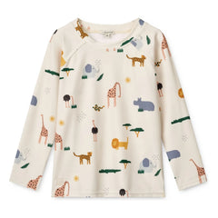 Liewood - Noah UV Protection T-Shirt Made from Recycled Fibers | Ecru