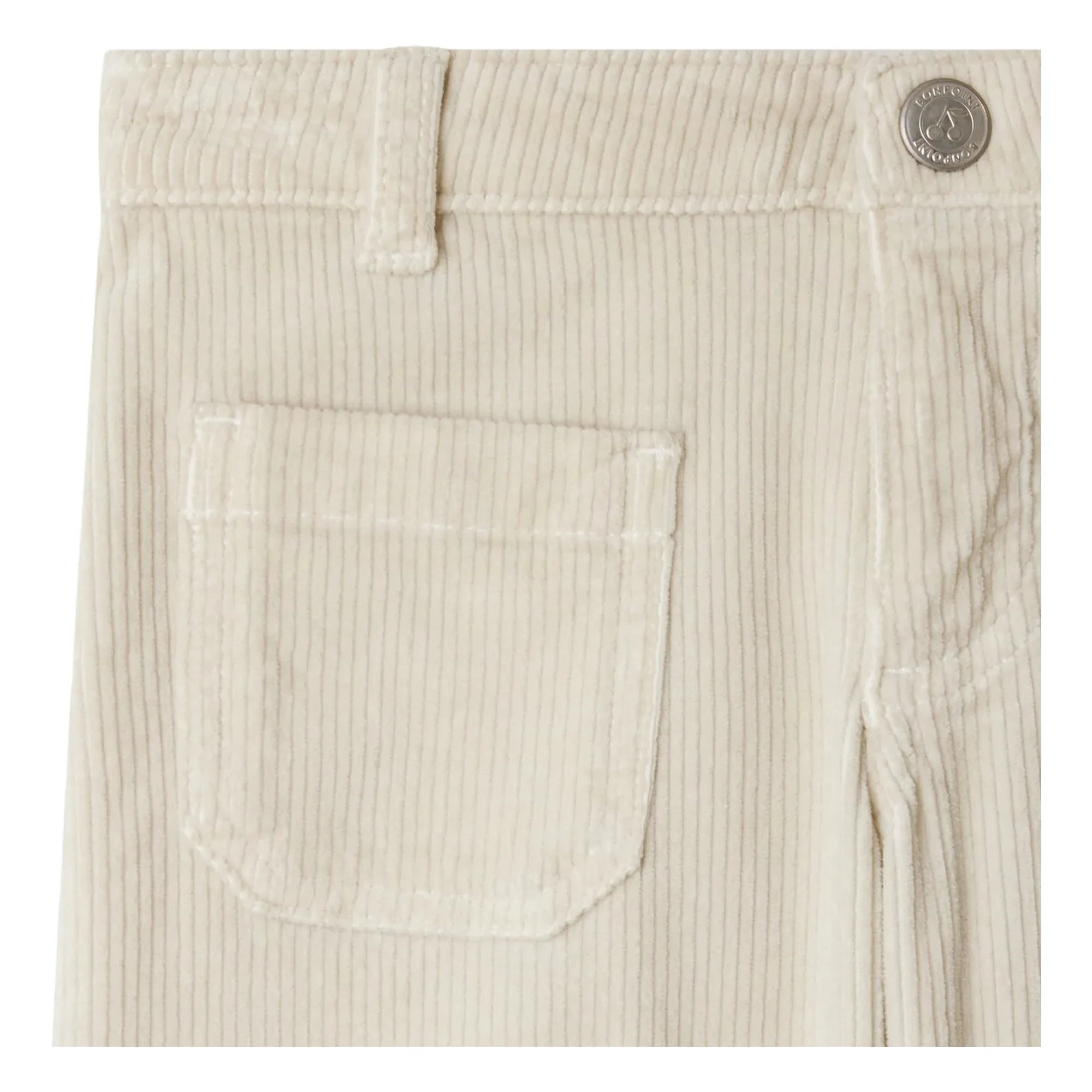 Bonpoint - Jennifael Velvet Organic Cotton Pants | Mastic