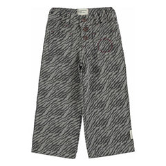 Piupiuchick - Gray Wide-Leg Zebra Pants