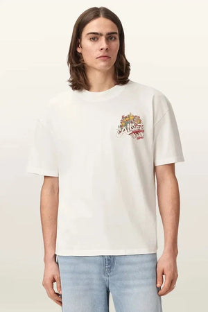 AllSaints Erkek Pamuklu Oversize Tişört ROQUE