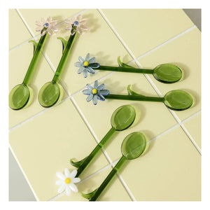 &Klevering - Spoons Flora - Set of 2 | White