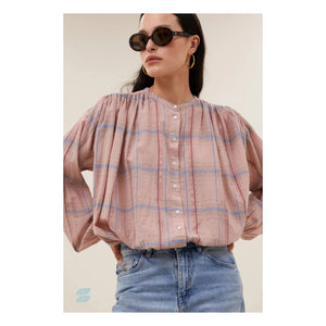 By Bar - Nyka Organic Cotton Blouse | Powder Pink
