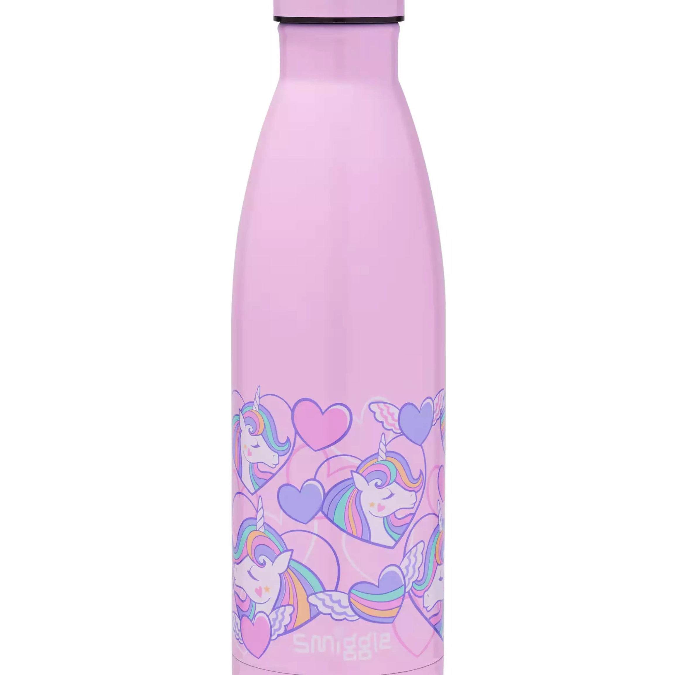 Smiggle - Fly High Kapaklı Çelik 500ML Matara-Dinossi