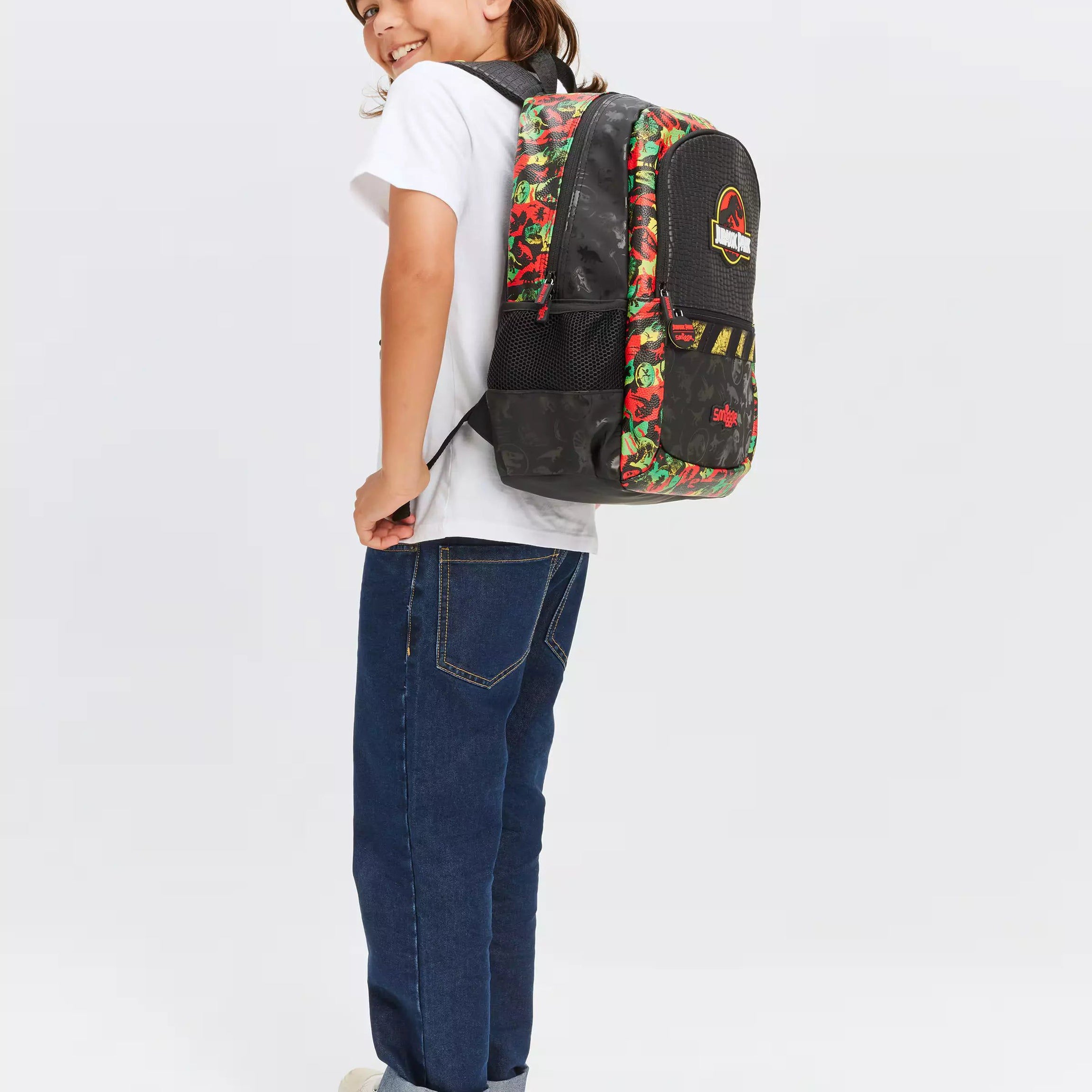 Smiggle - Jurassic Park Klasik Sırt Çantası-Dinossi