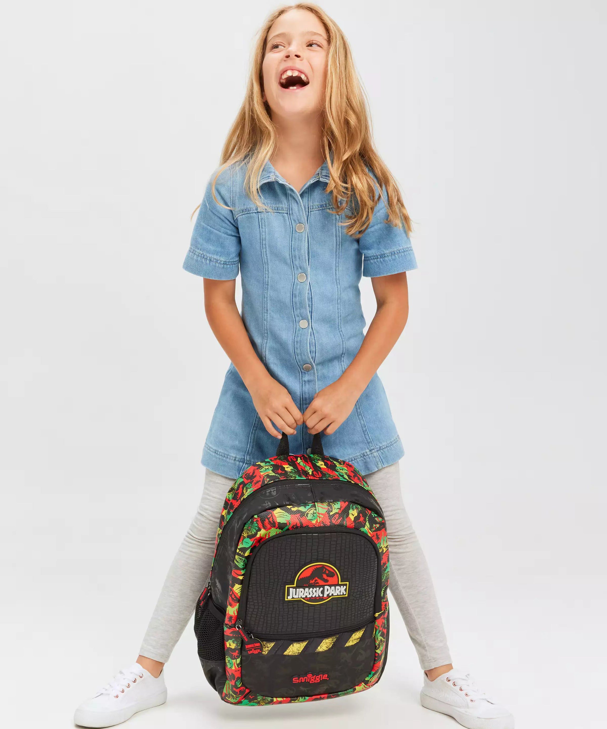 Smiggle - Jurassic Park Klasik Sırt Çantası-Dinossi