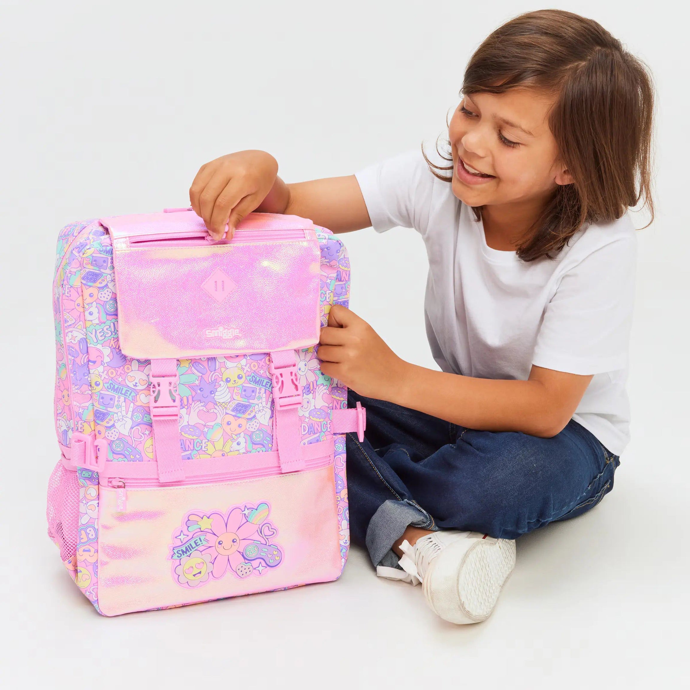 Smiggle - Epic Ortaokul Sırt Çantası-Dinossi