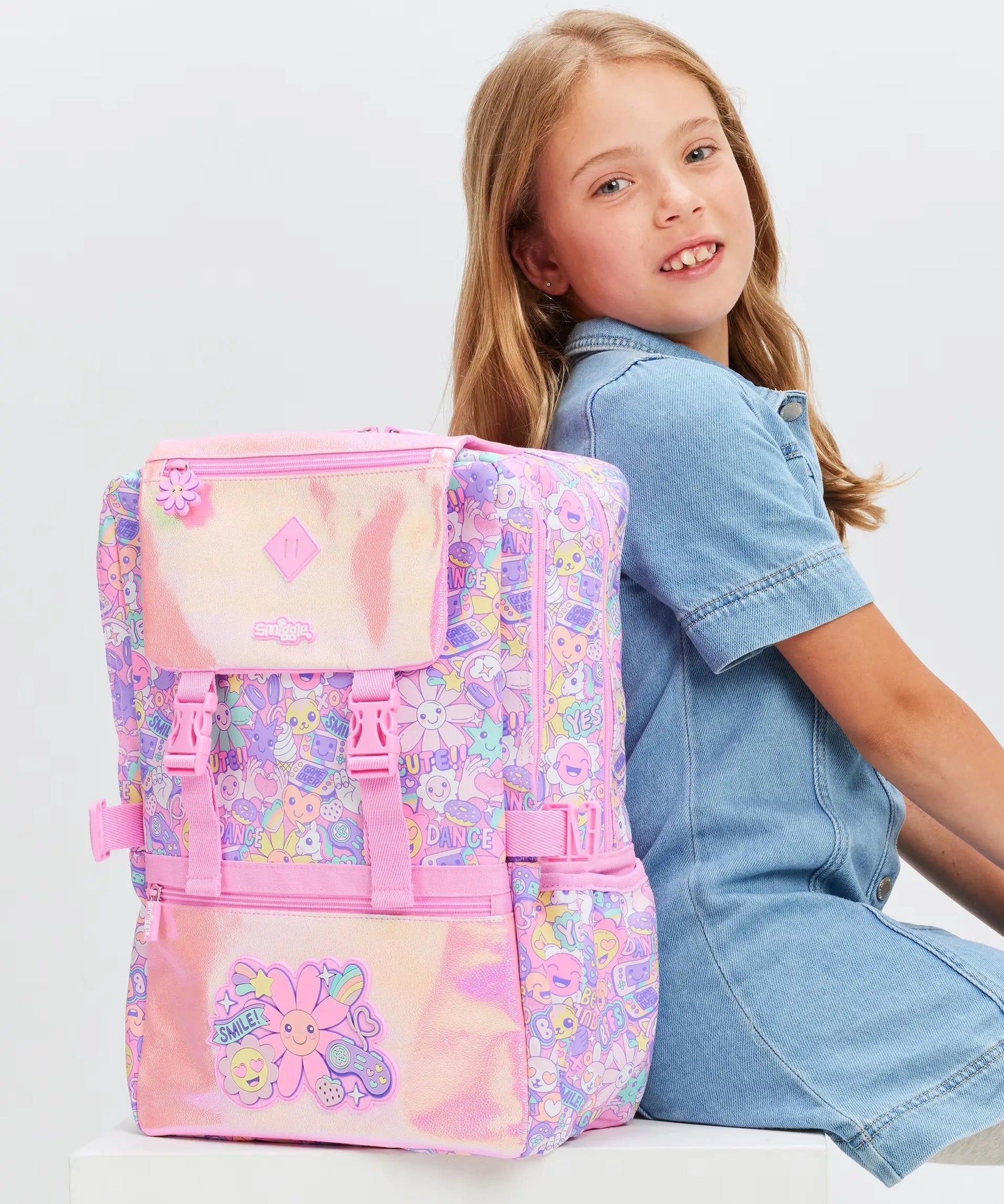 Smiggle - Epic Ortaokul Sırt Çantası-Dinossi