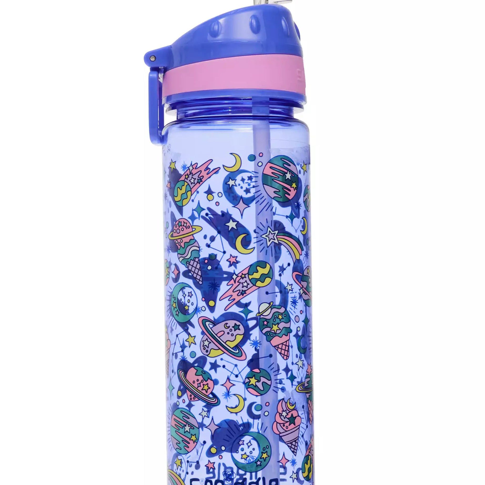 Smiggle - Epic BPAsız 650 ML Pipetli Suluk-Dinossi