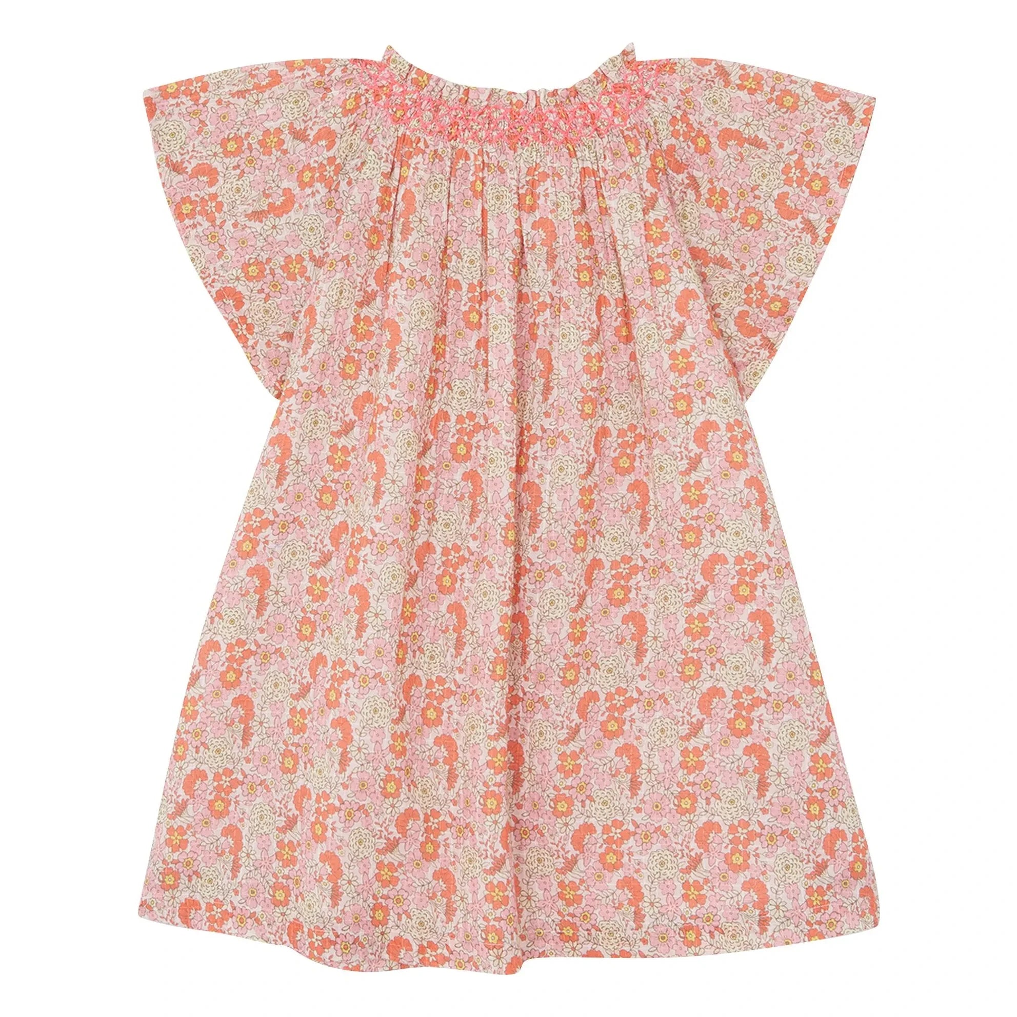 Bonton - Noisette Fleurie Smocked Dress | Pink