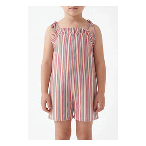 Babe & Tess - Jane Linen Jumpsuit with Ruffle | Ecru