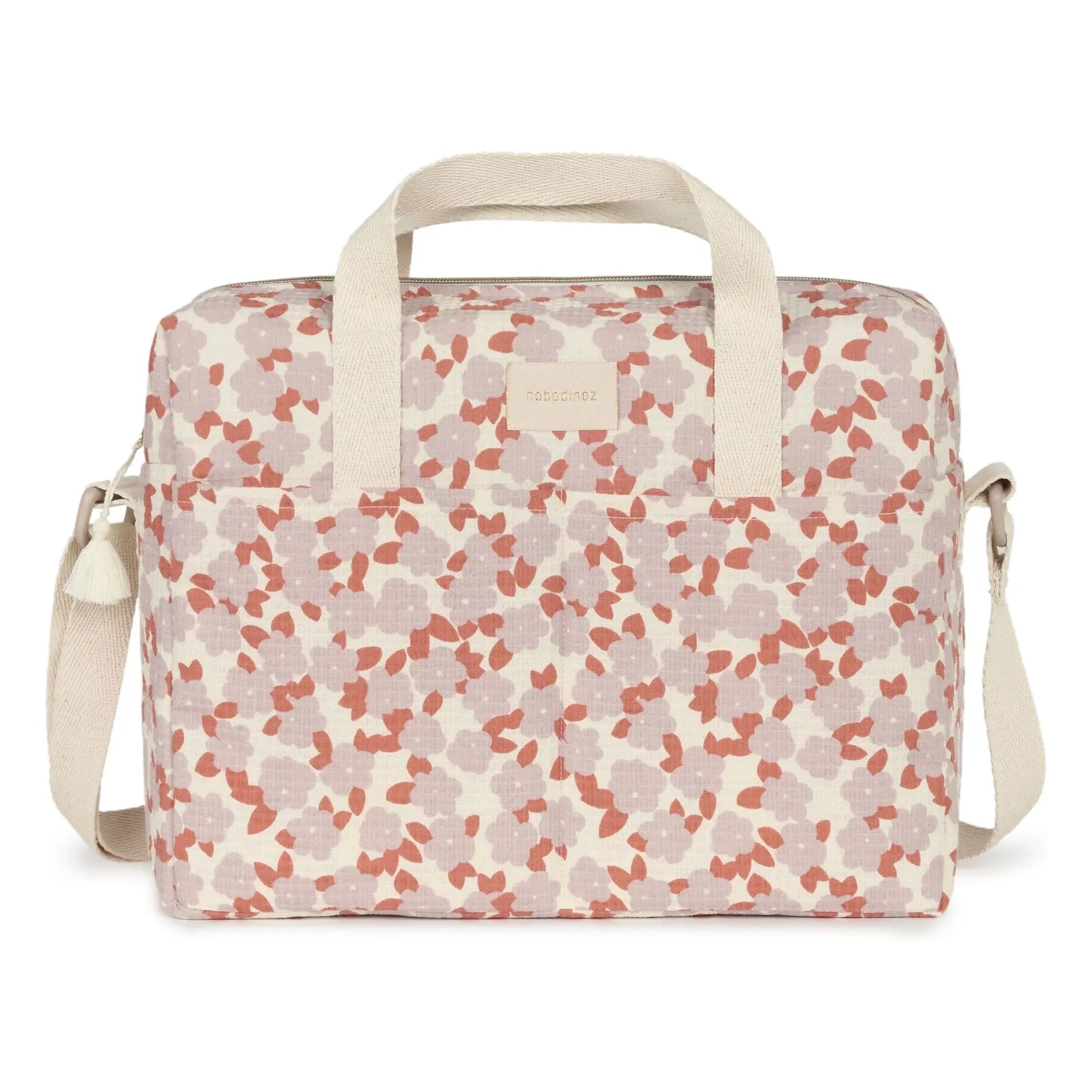 Nobodinoz - Waterproof Diaper Bag Gala Opera Mauve Sakura | Mauve
