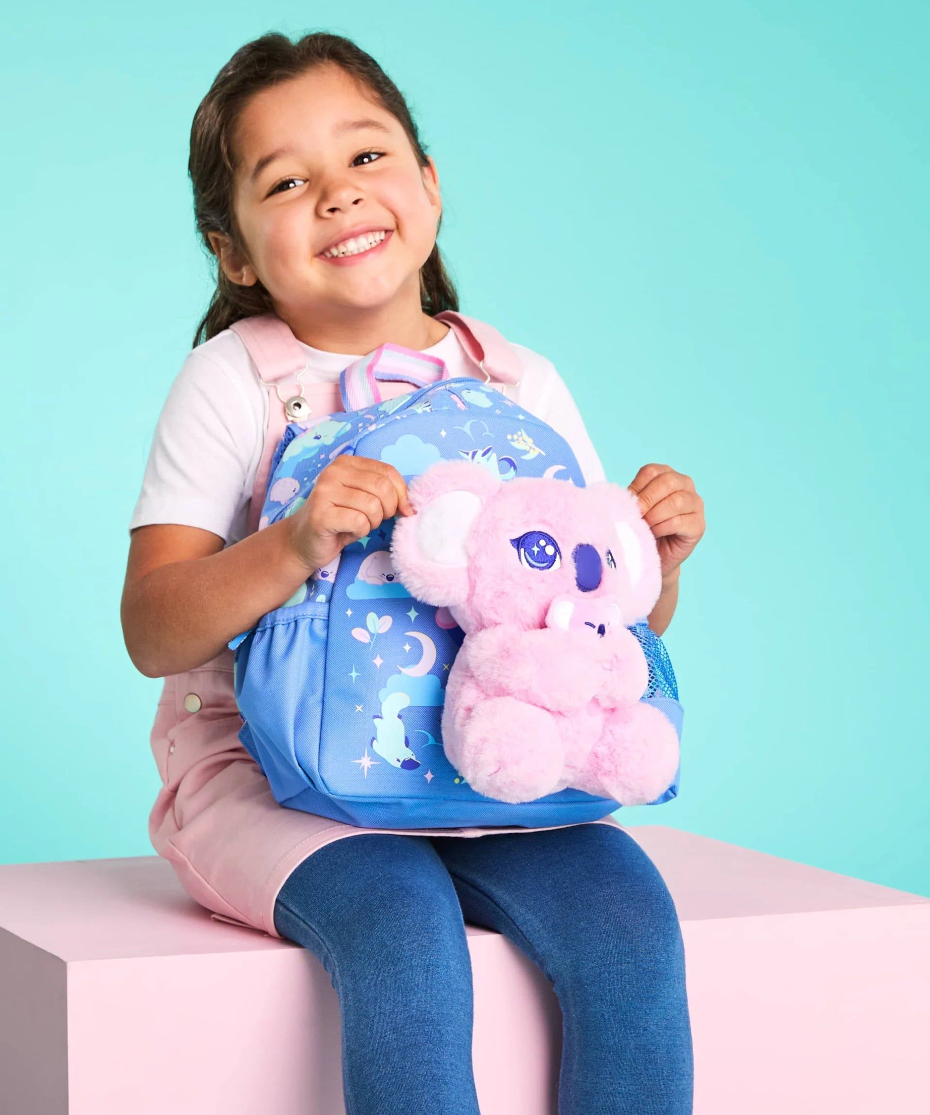 Smiggle - Big Dreams Anaokulu Çıkarılabilir Peluşlu Sırt Çantası-Dinossi