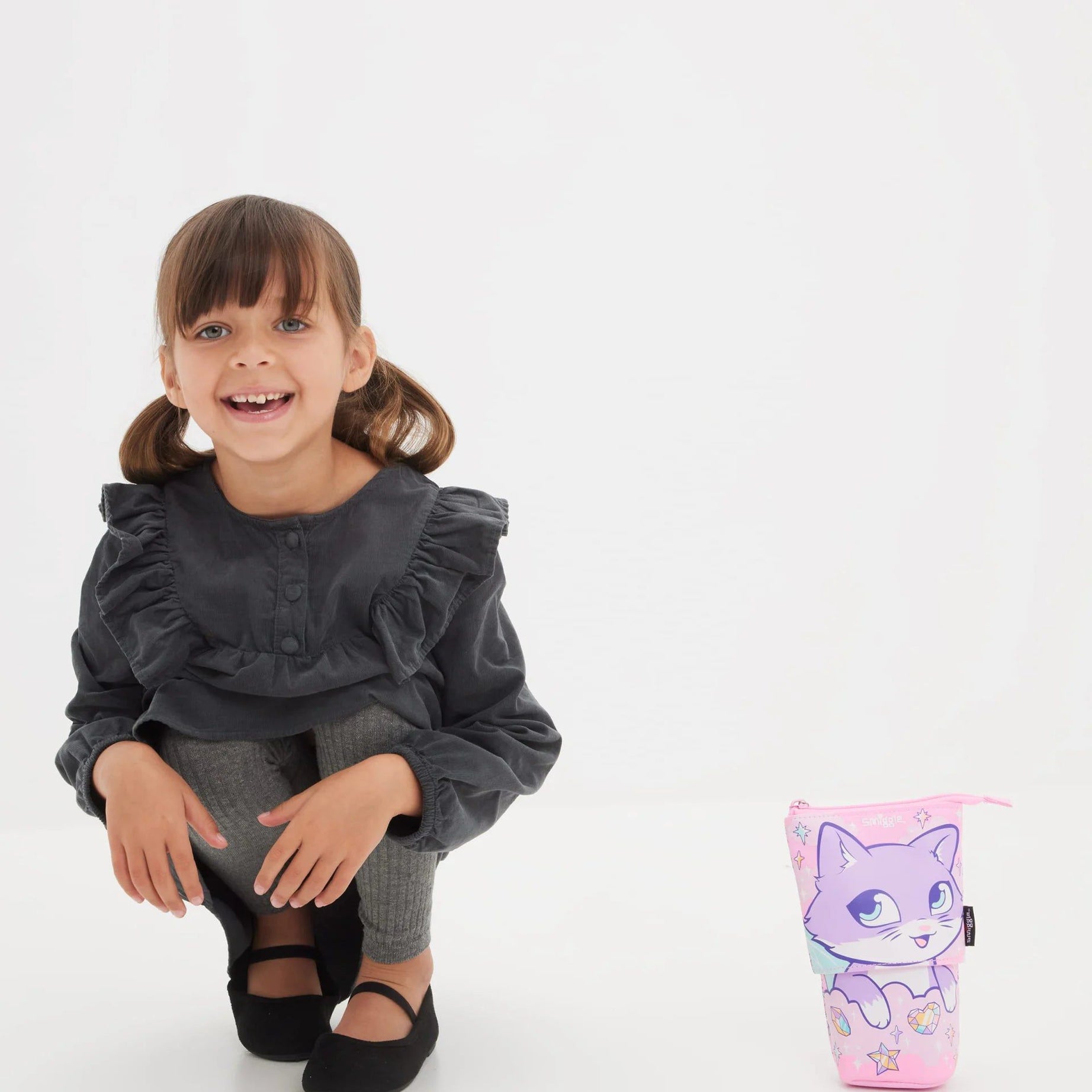 Smiggle - Happy Tales 2si 1 Arada Kalem Kutusu-Dinossi