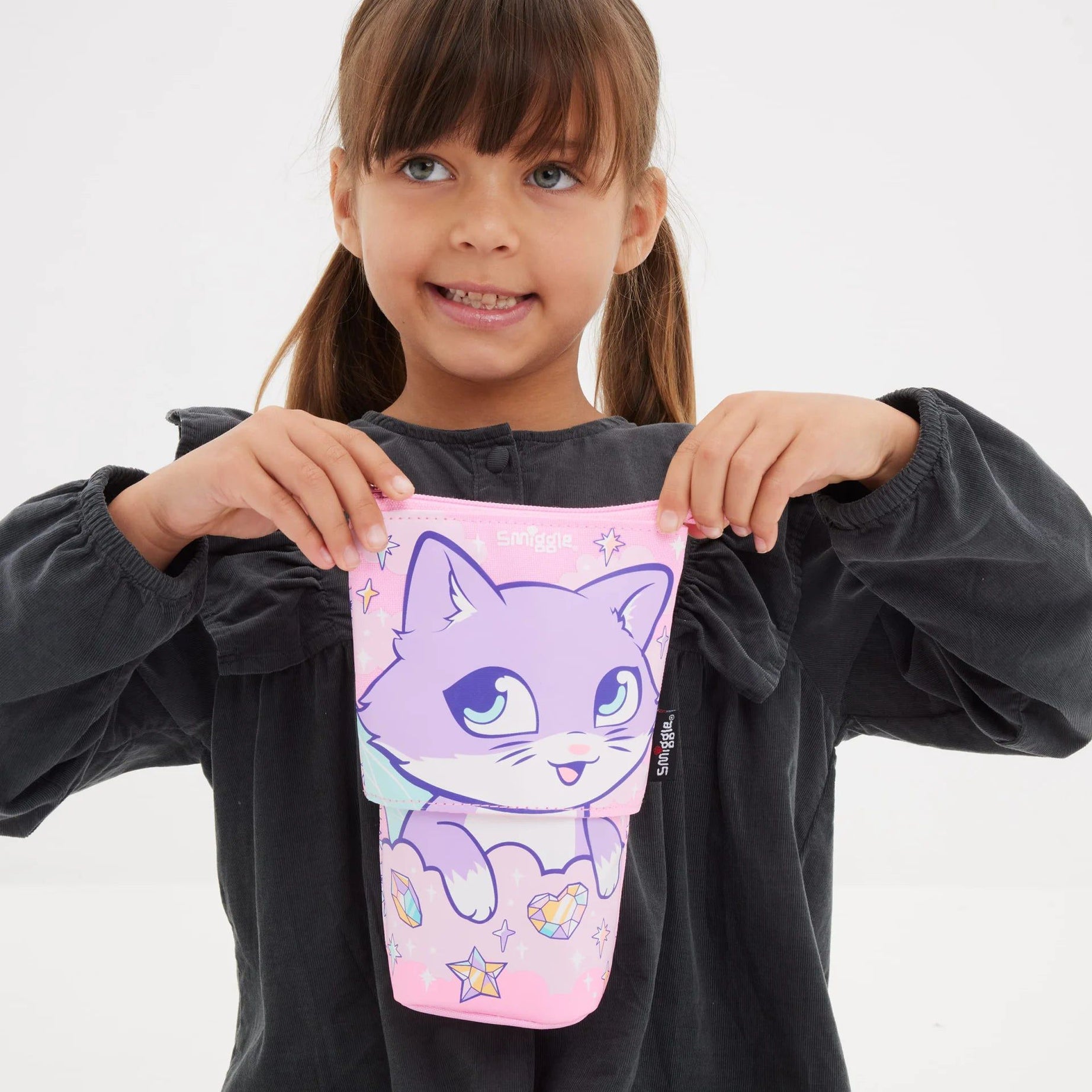 Smiggle - Happy Tales 2si 1 Arada Kalem Kutusu-Dinossi