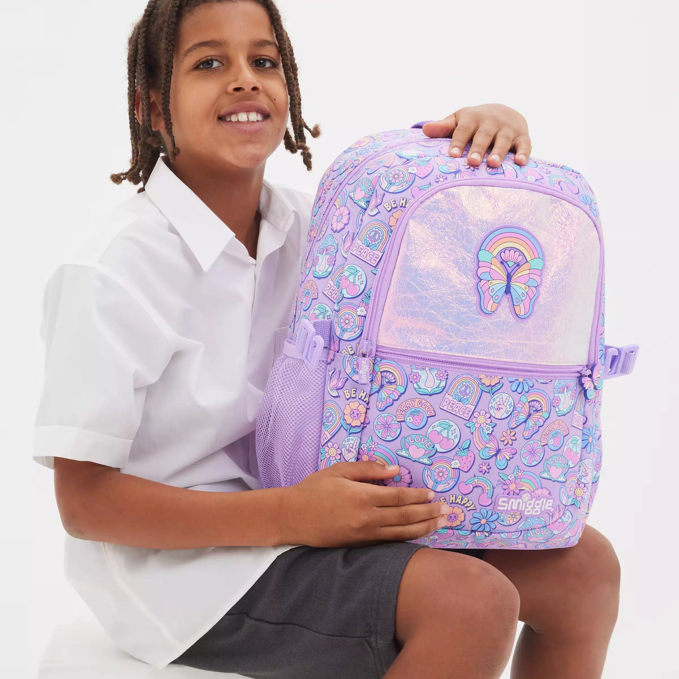 Smiggle – Limitless Klasik Okul Sırt Çantası-Dinossi