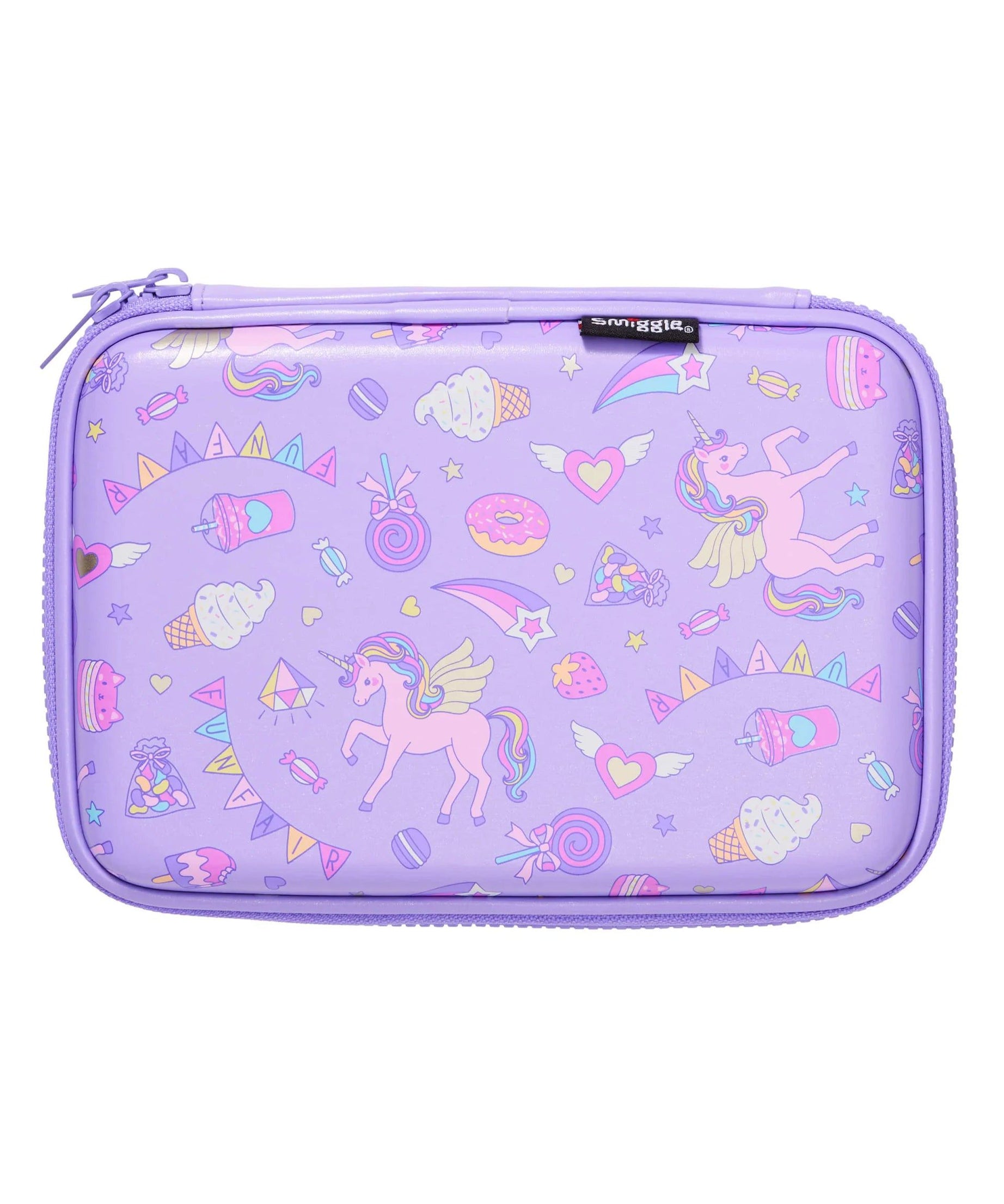 Smiggle - Fun Fair Hardtop Kalem Kutusu-Dinossi