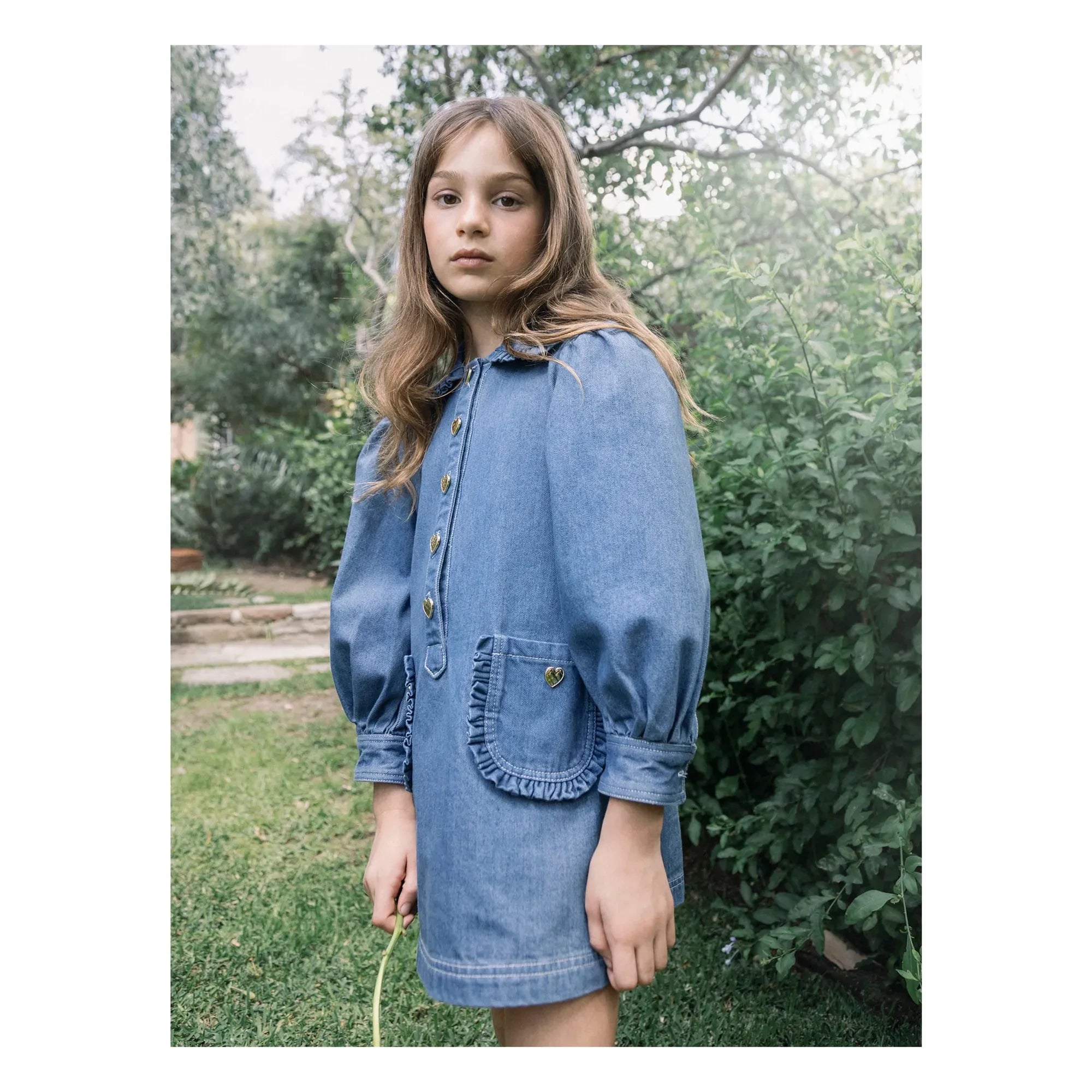 Tutu du Monde - Heartstring Denim Elbise | Mavi