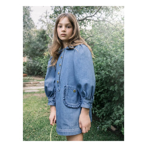 Tutu du Monde - Heartstring Denim Elbise | Mavi