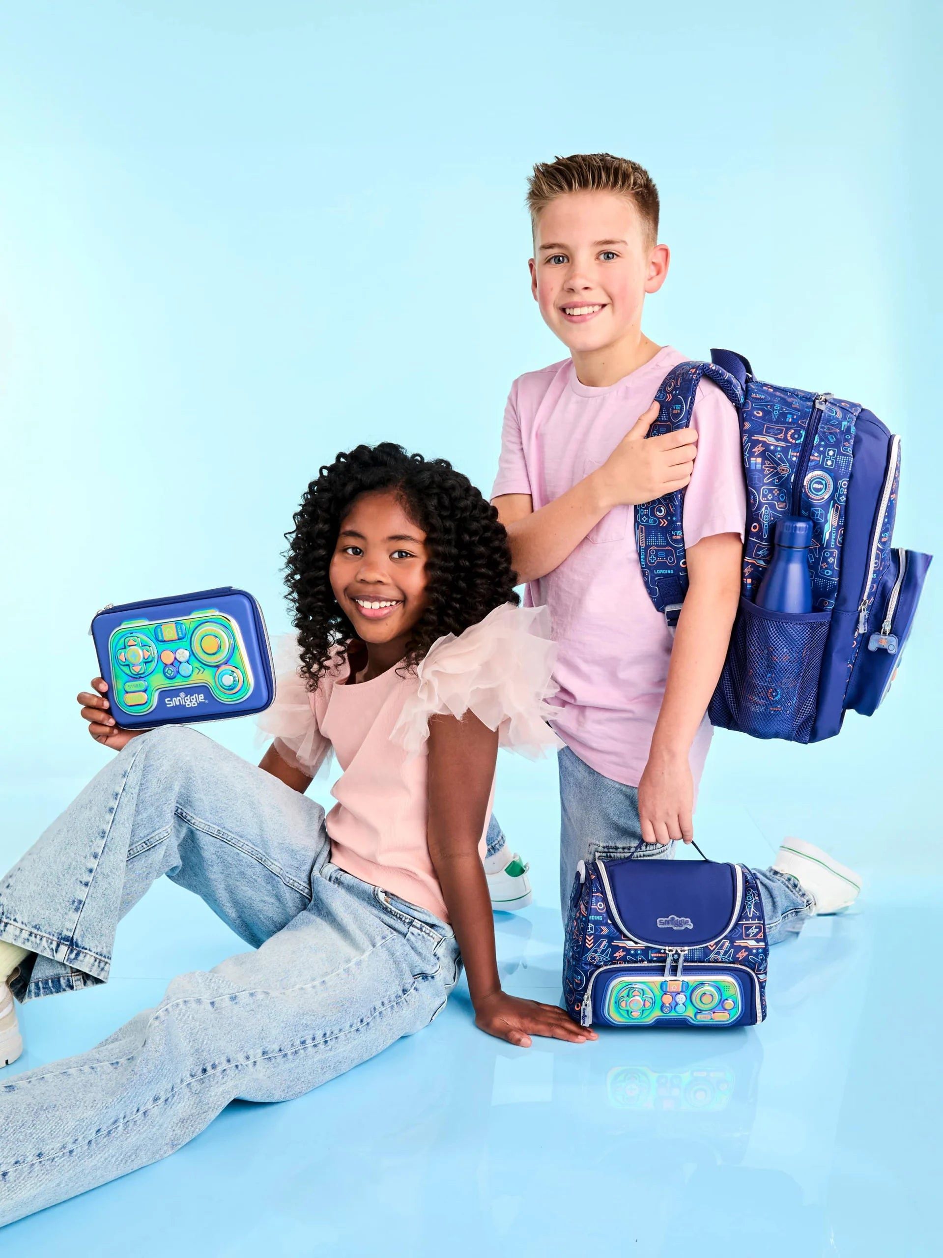 Smiggle - Beta Hardtop Kalem Kutusu-Dinossi