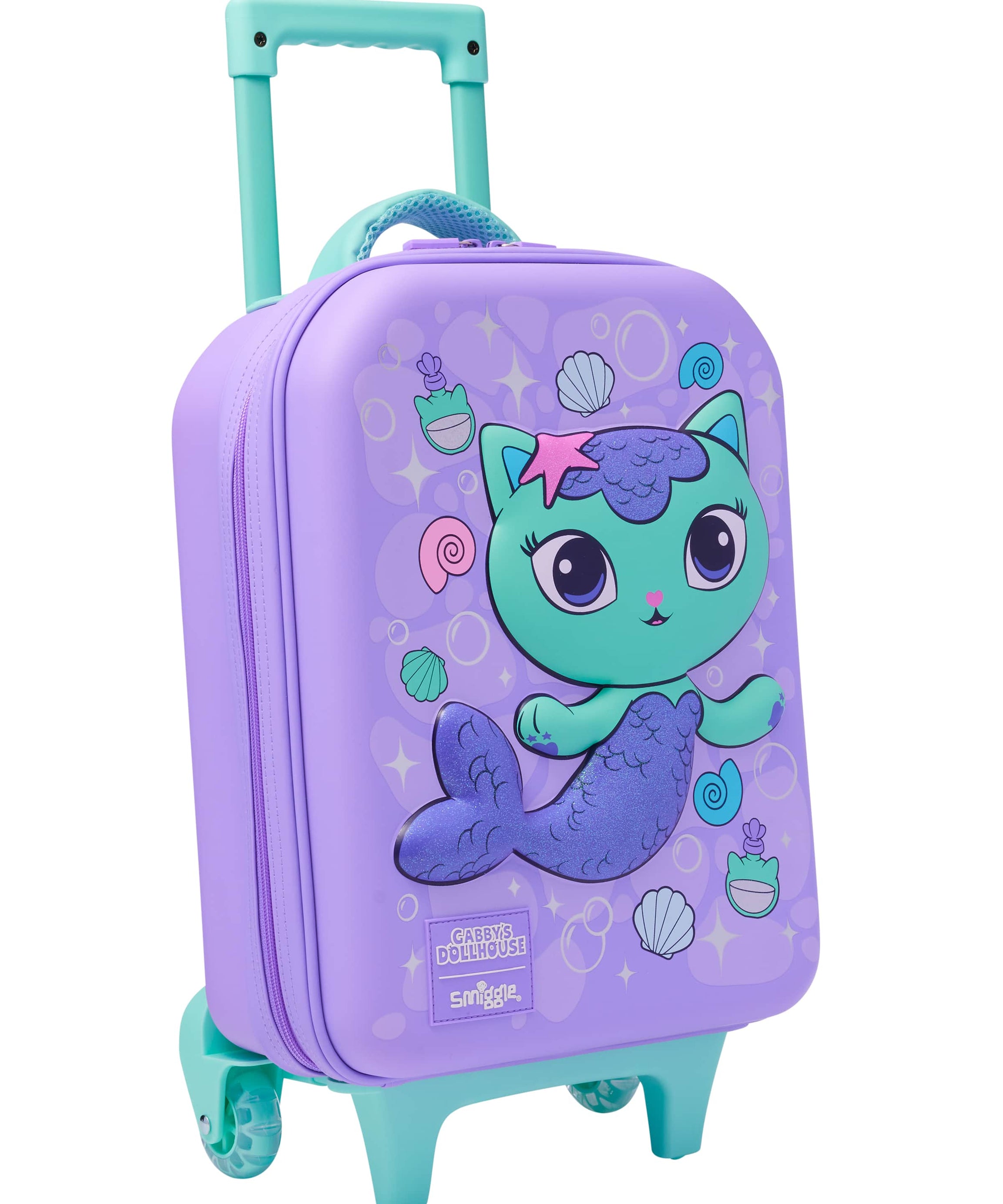 Smiggle - Gabbys Dollhouse Seyahat ve Okul Çekçekli Valiz Çantası-Dinossi