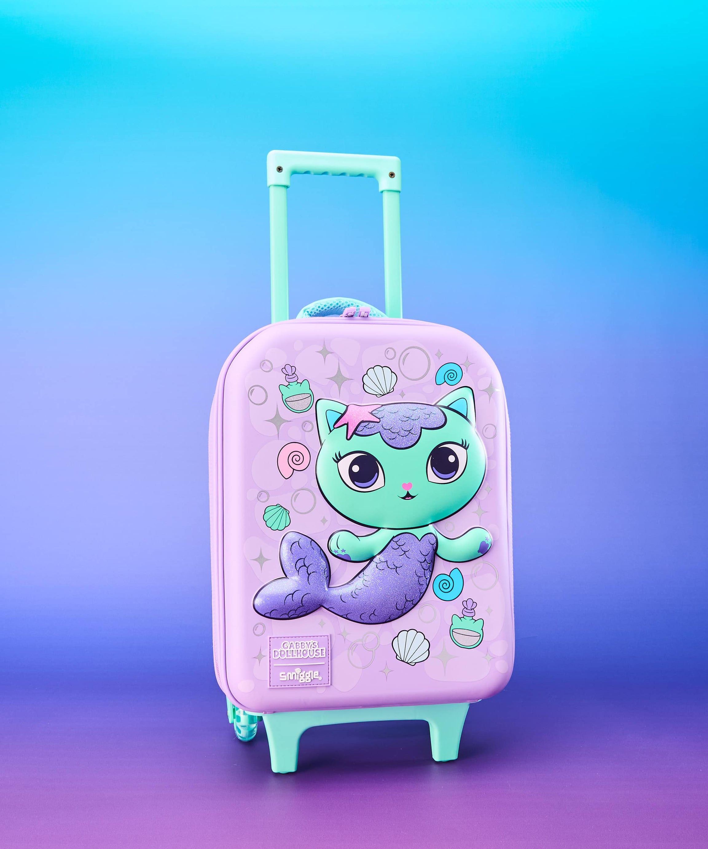 Smiggle - Gabbys Dollhouse Seyahat ve Okul Çekçekli Valiz Çantası-Dinossi
