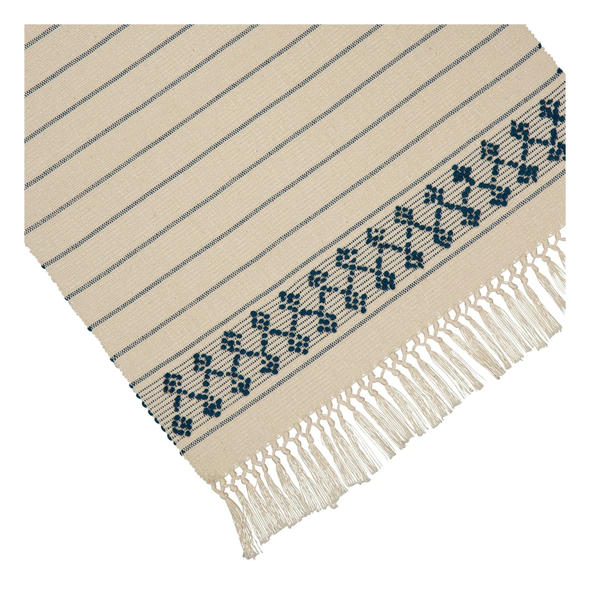 House of Capricorn - Amélia Embroidered American Tablecloth | Blue