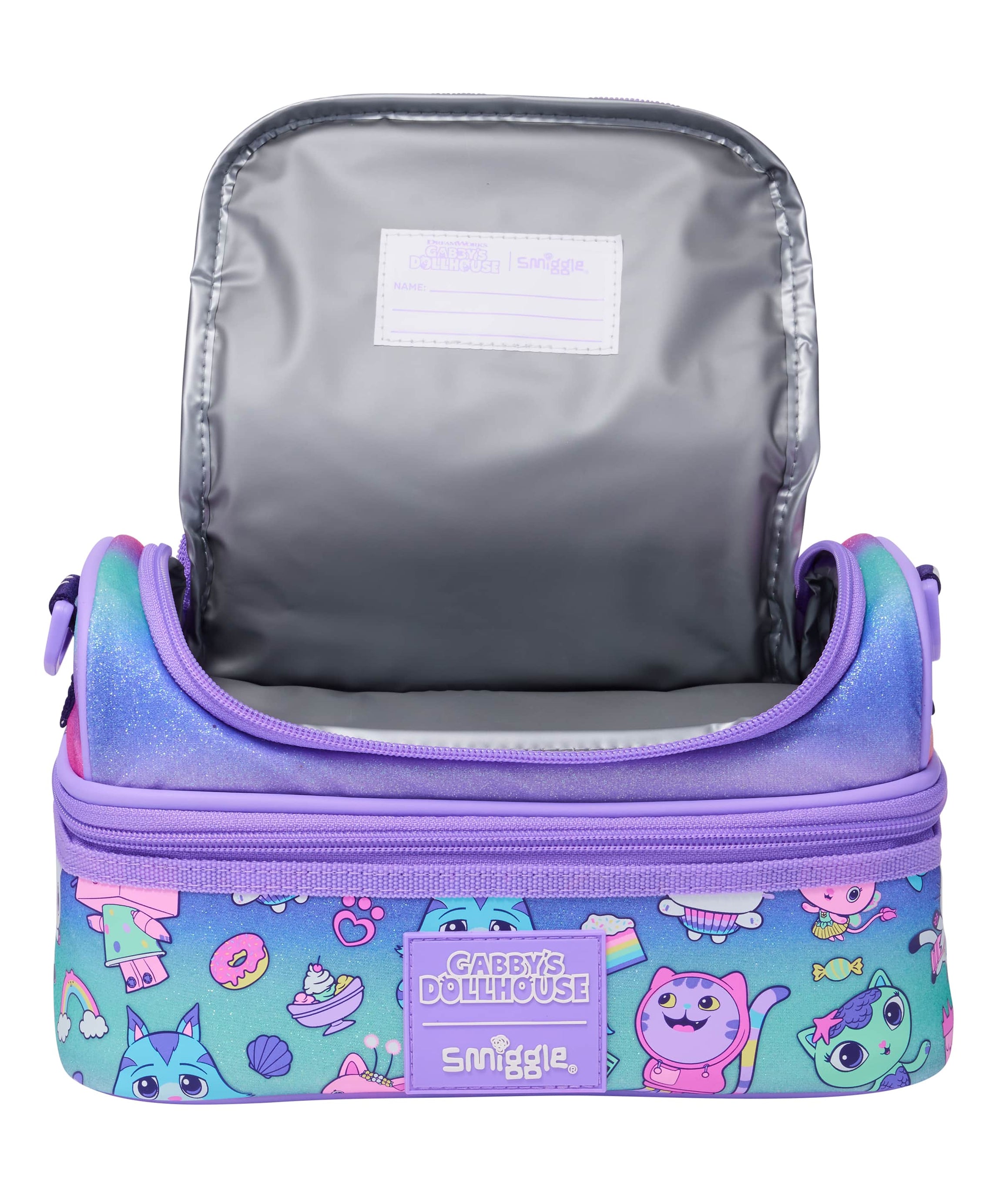 Smiggle - Gabbys Dollhouse Çift Katlı Beslenme Çantası-Dinossi
