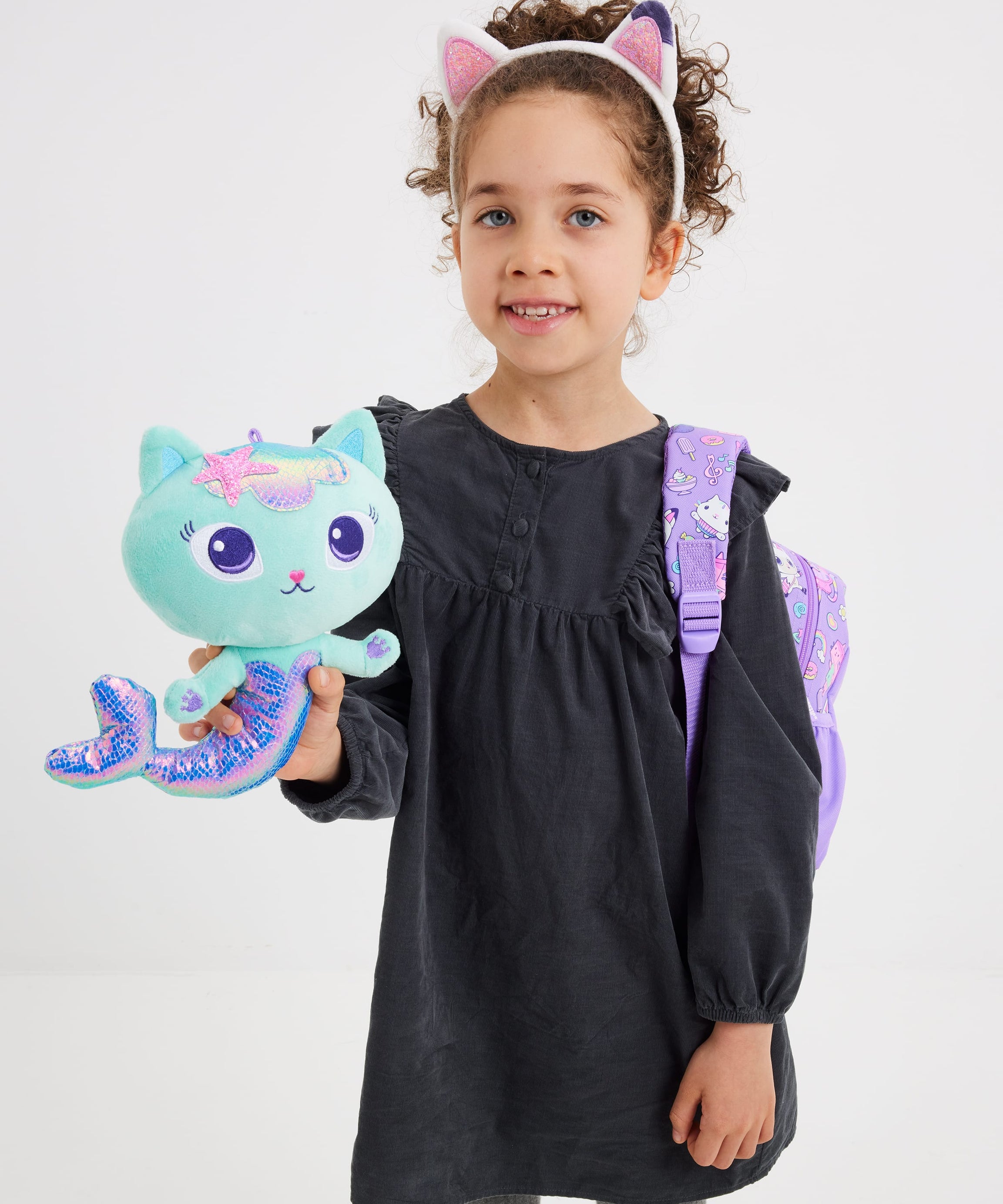 Smiggle - Gabbys Dollhouse Kreş Çıkarabilir Oyuncaklı Sırt Çantası-Dinossi