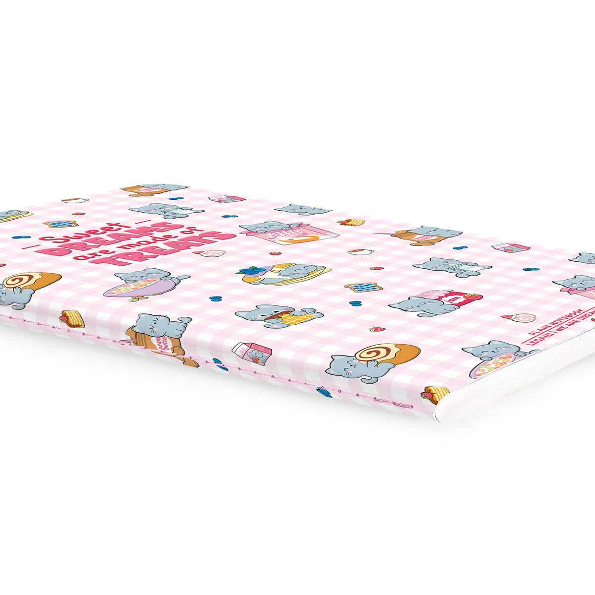 Legami - Resimli Sert Kapaklı Çizgili B5 Defter - Kitty