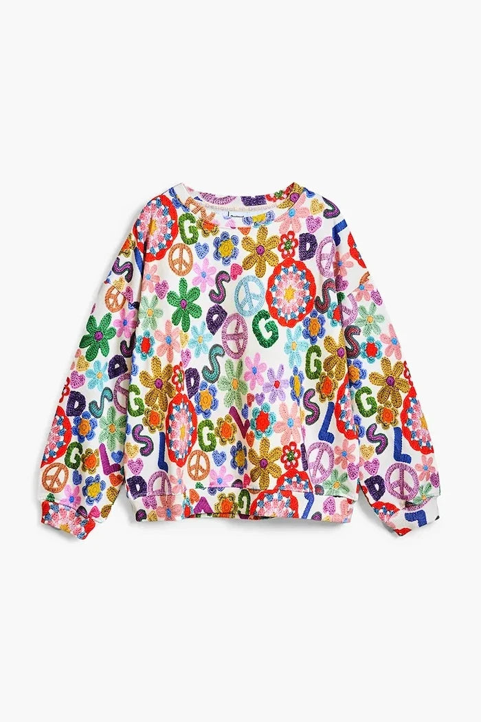 Desigual Çocuk Pamuklu Sweatshirt