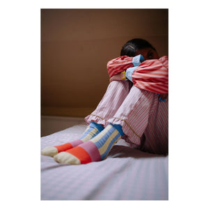 Sticky Lemon - Striped Socks | Blue