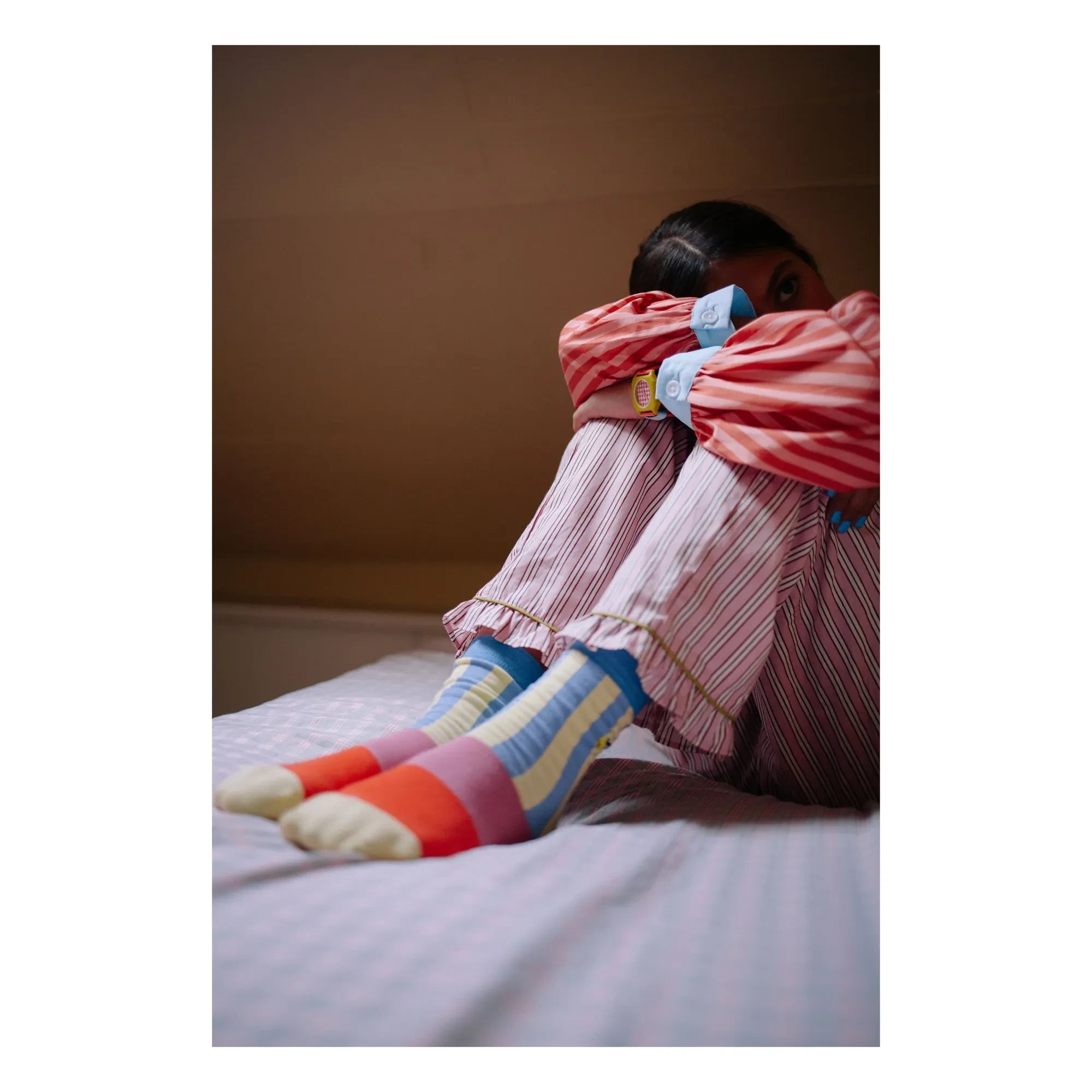 Sticky Lemon - Striped Socks | Blue