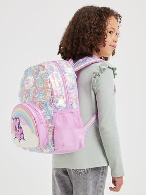 Smiggle - Care Bears Hooded Kindergarten Backpack