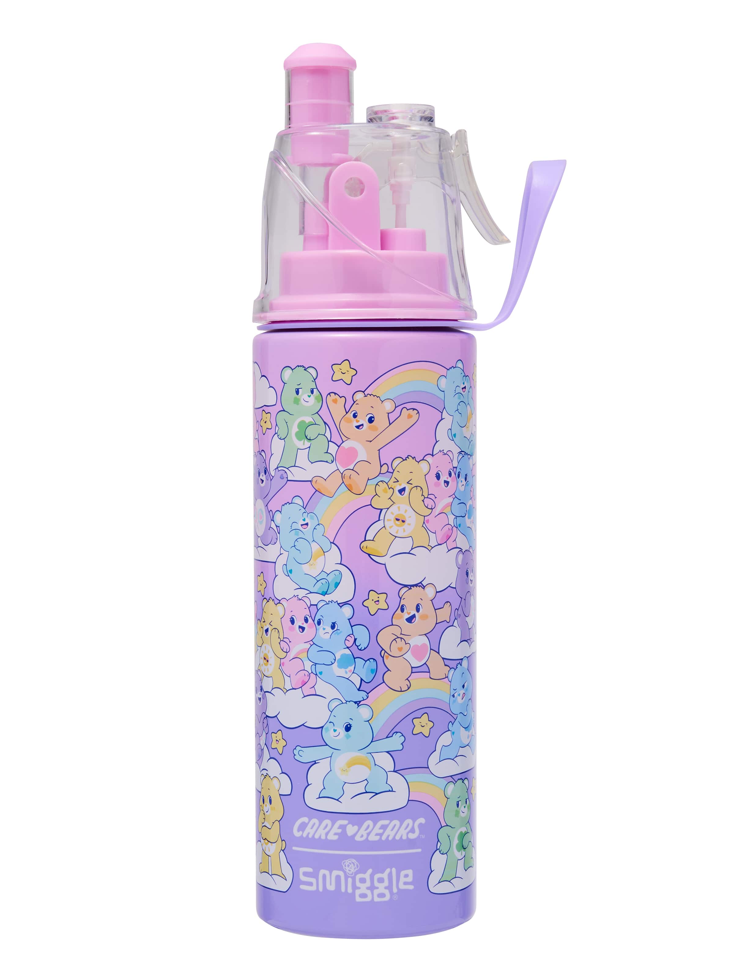 Smiggle - Care Bears Water Spray 500ML Steel Bottle