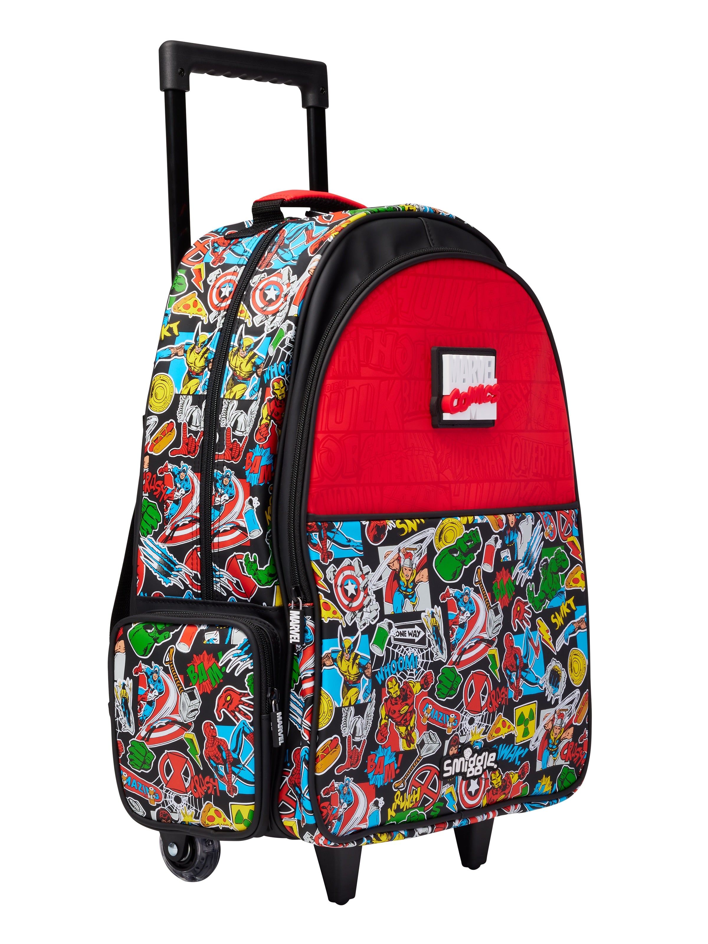 Smiggle - Marvel Rolling Light-Up Suitcase