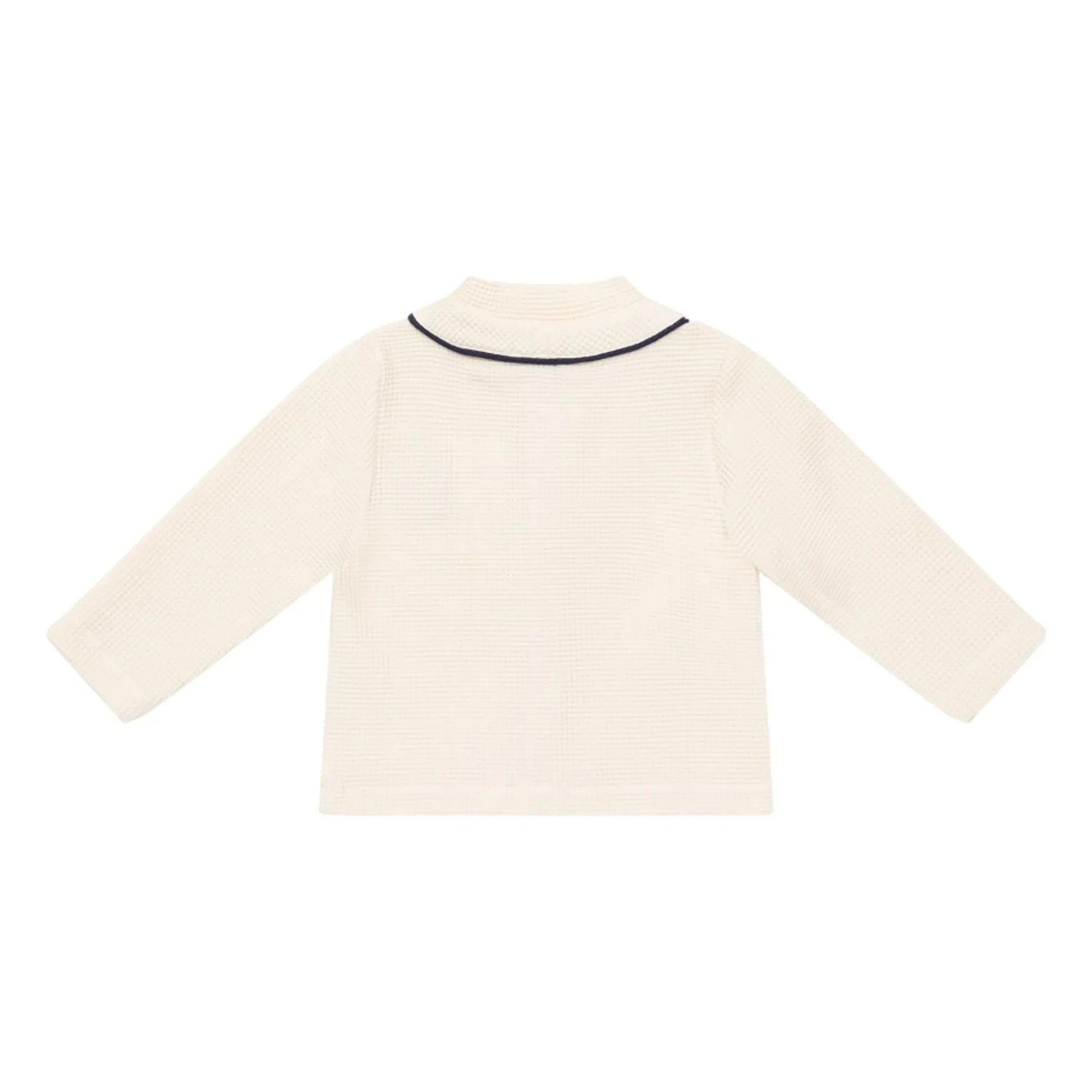 Donsje - Senn Waffle Cardigan | Ivory