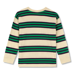 Wynken - Striped organic cotton T-shirt | Light yellow