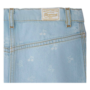 Bonpoint - Tison Cerises Denim Skirt | Light Blue