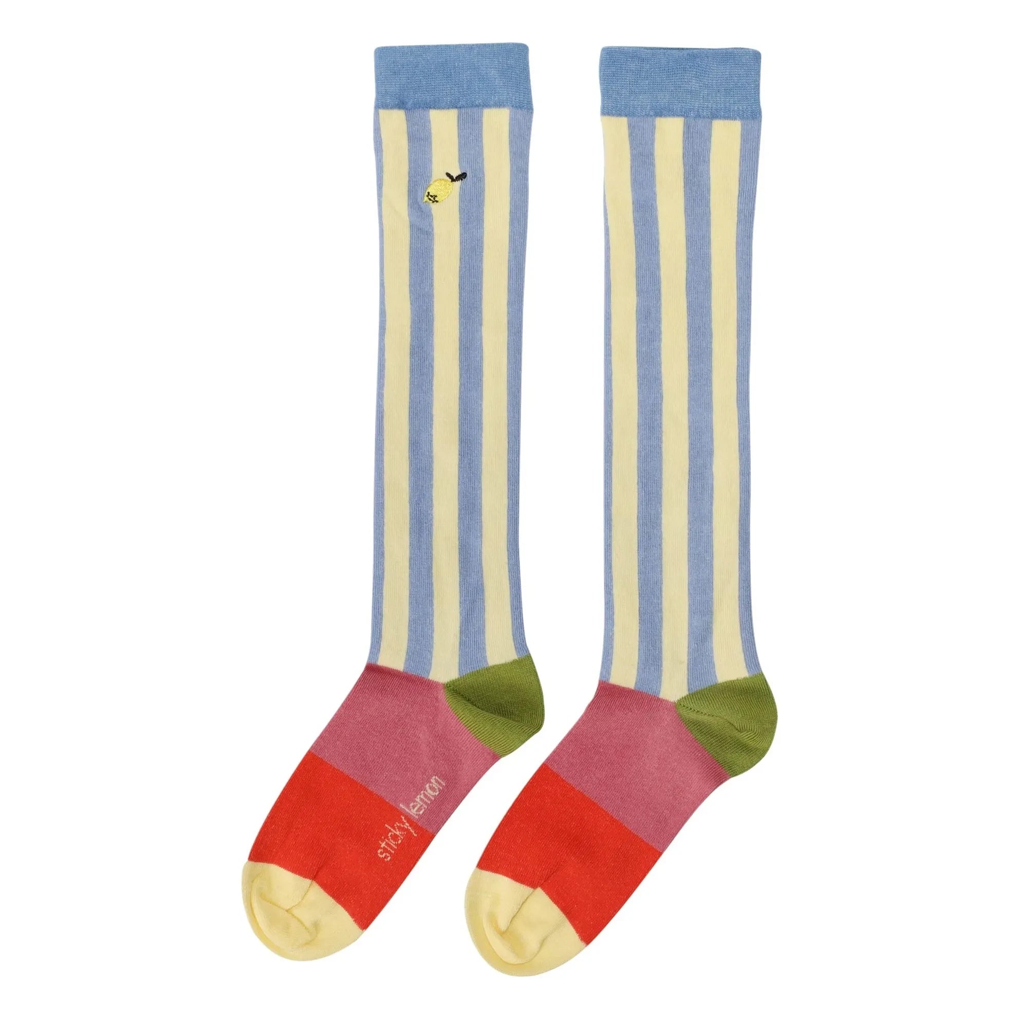 Sticky Lemon - Striped Socks | Blue