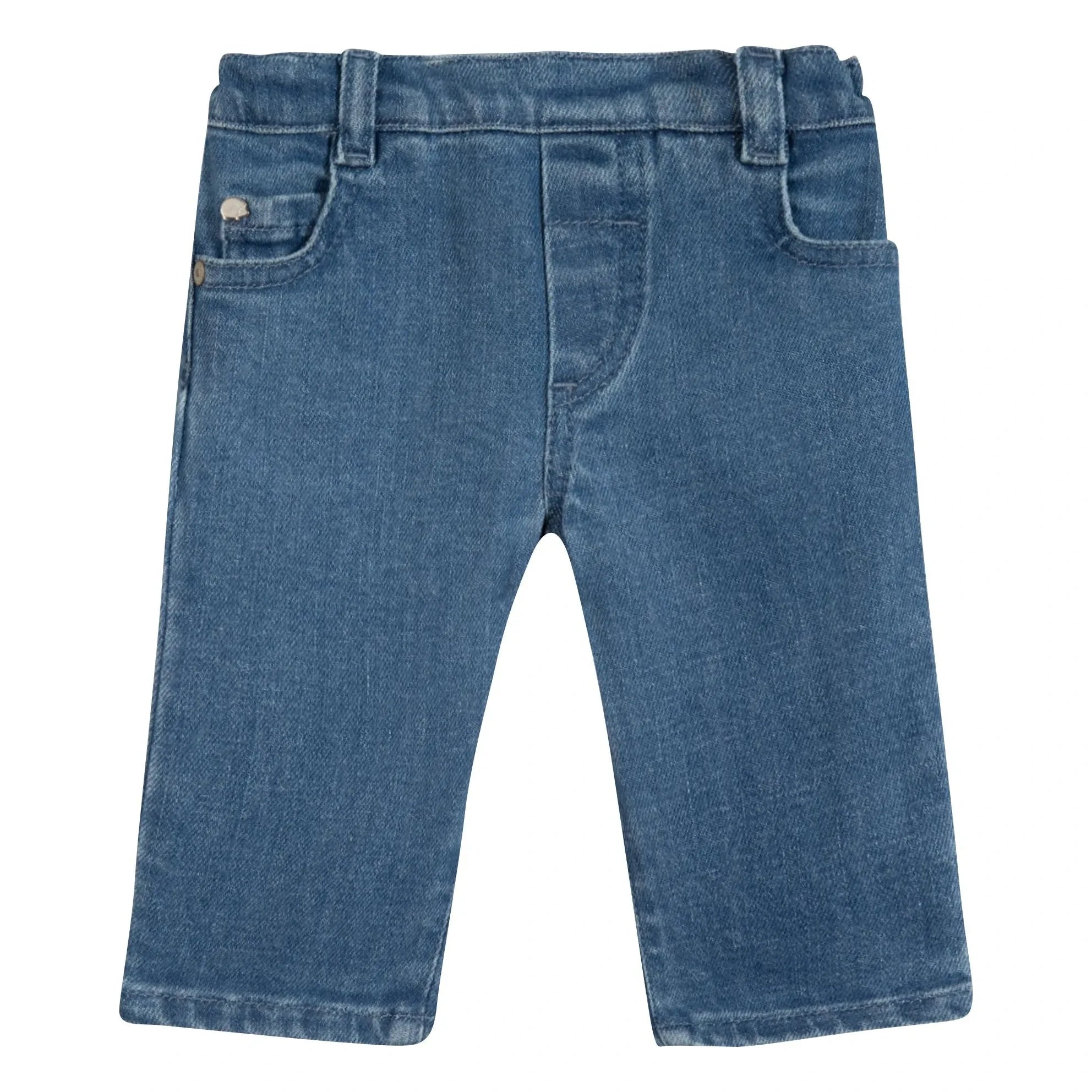 Tartine et Chocolat - Plain Baby Denim Pants | Blue