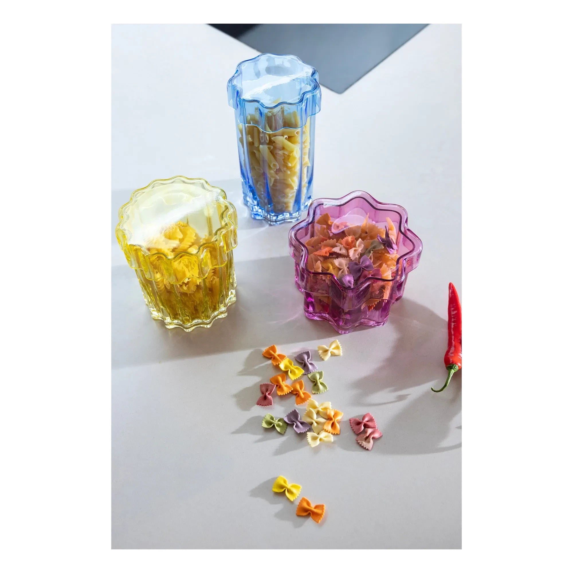 &Klevering - Astral Glass Jar | Yellow
