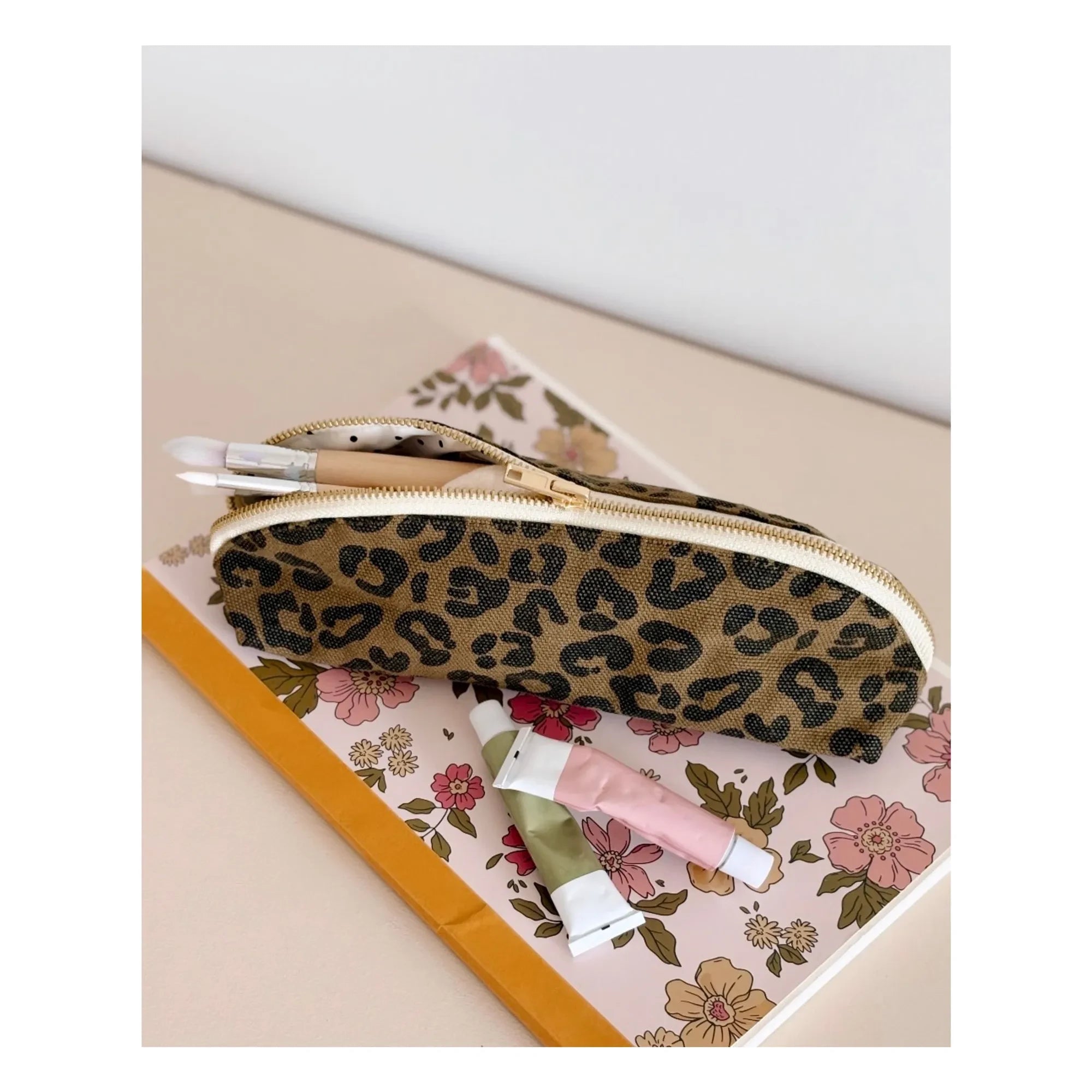 Rose in April - Gaston Graou Pencil Case | Caramel