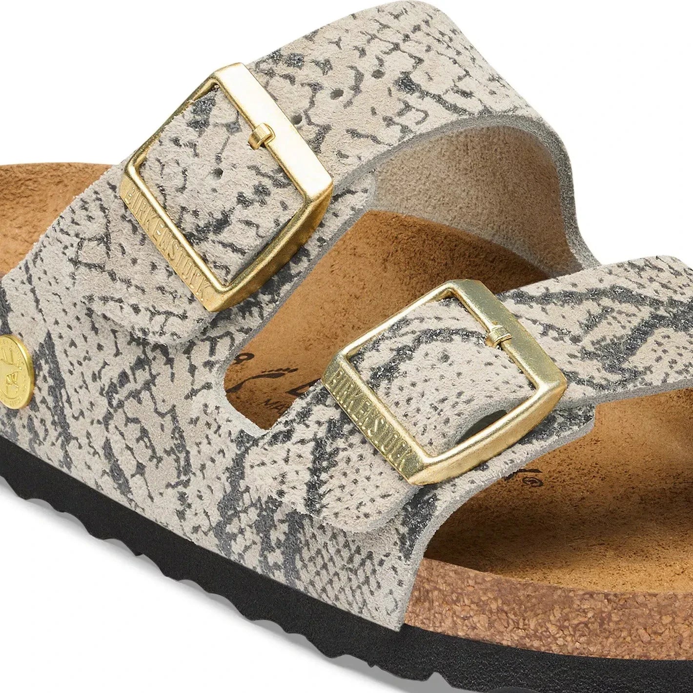 BIRKENSTOCK - Arizona Snake Sandals | Light Gray