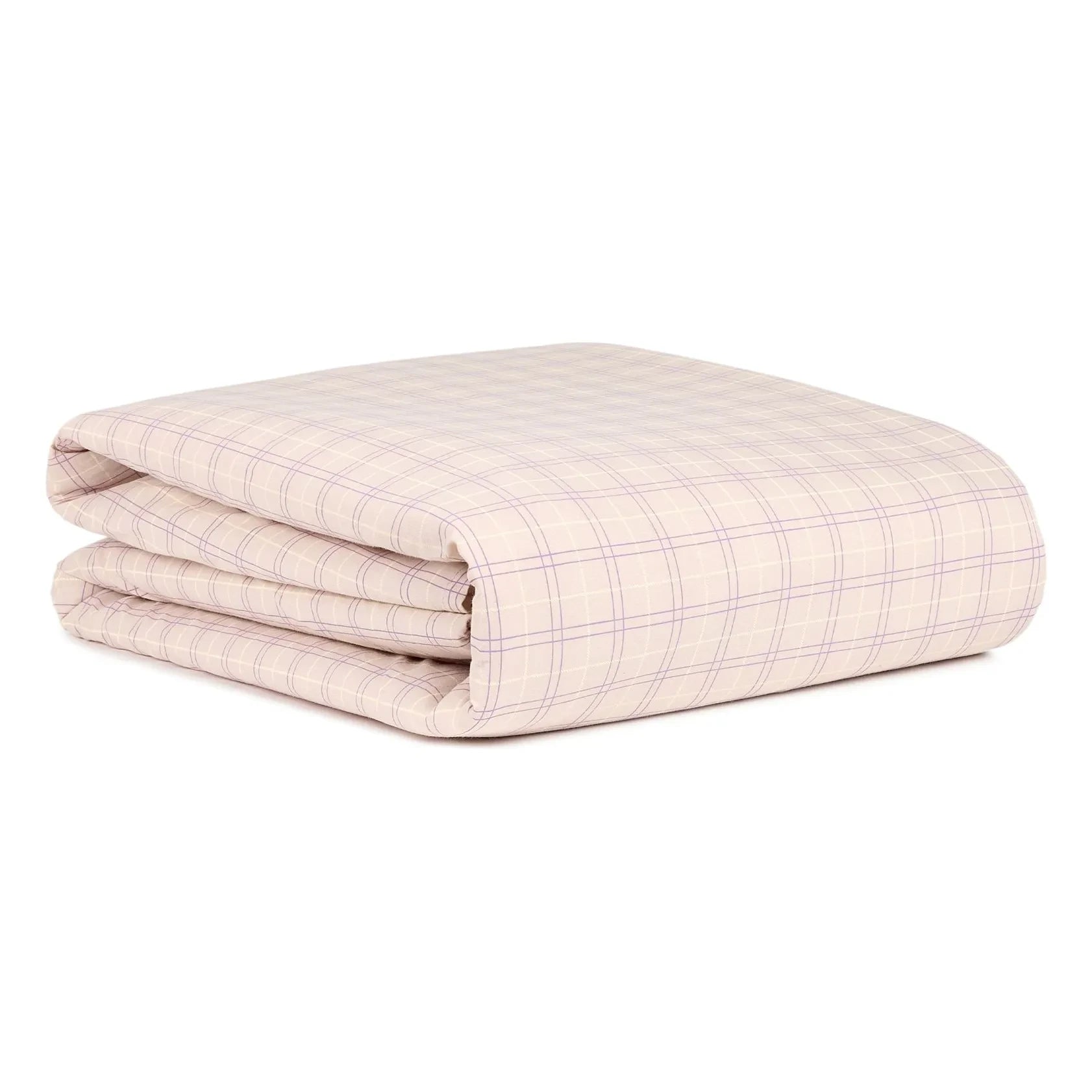 Nobodinoz - Sheldon Checks Duvet Cover | Pink