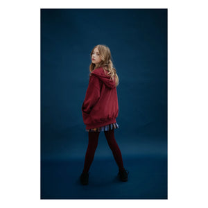 Repose AMS - Organic Cotton Zip-up Sweatshirt | Burgundy