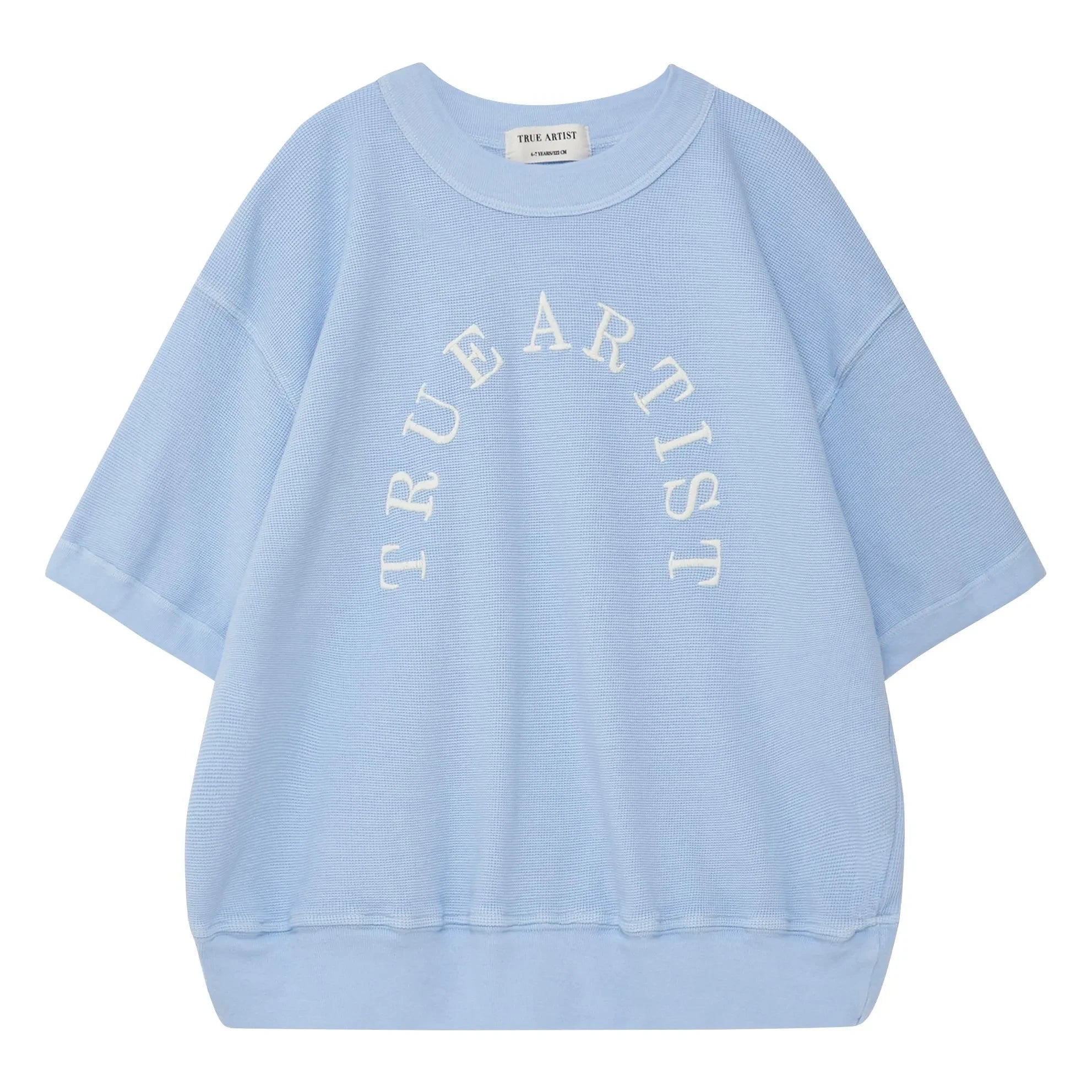 True Artist - Kısa kollu sweatshirt N°12 Organik pamuk | Açık mavi